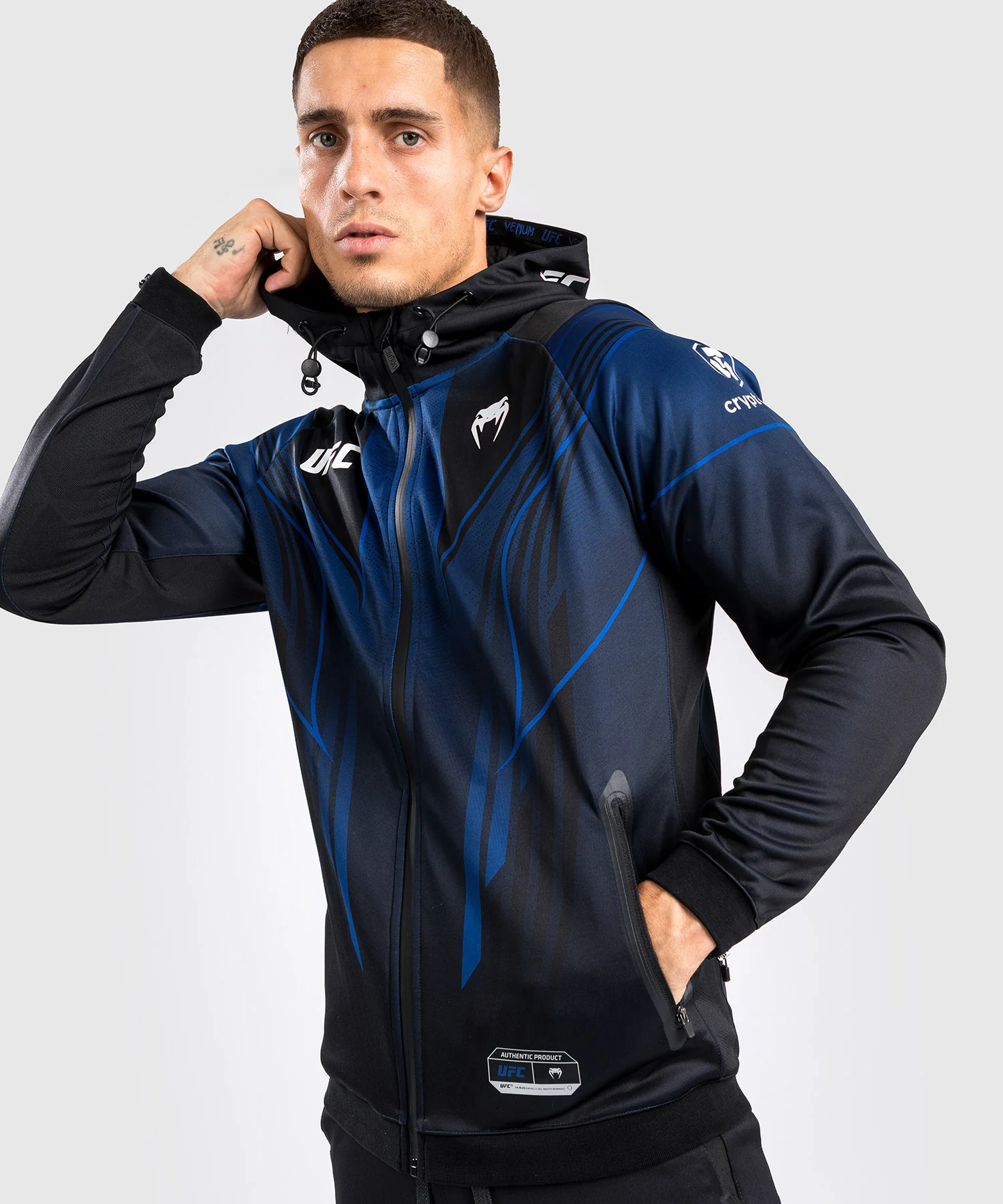 Sweatshirt à Capuche Homme UFC Venum Authentic Fight Night 2.0 - Midnight Edition
