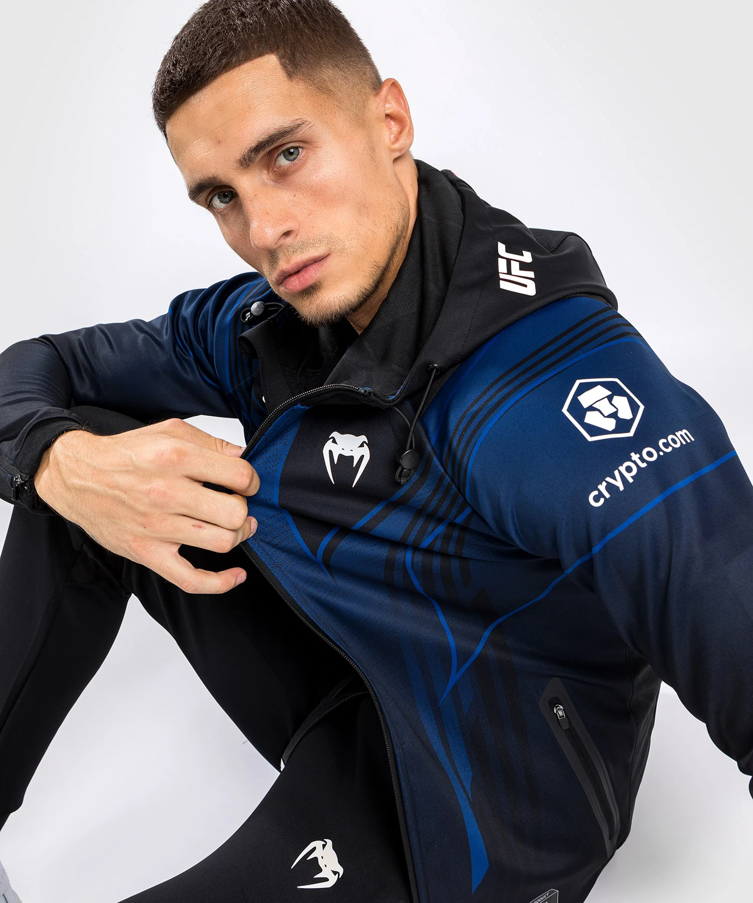 Sweatshirt à Capuche Homme UFC Venum Authentic Fight Night 2.0 - Midnight Edition - Image 2
