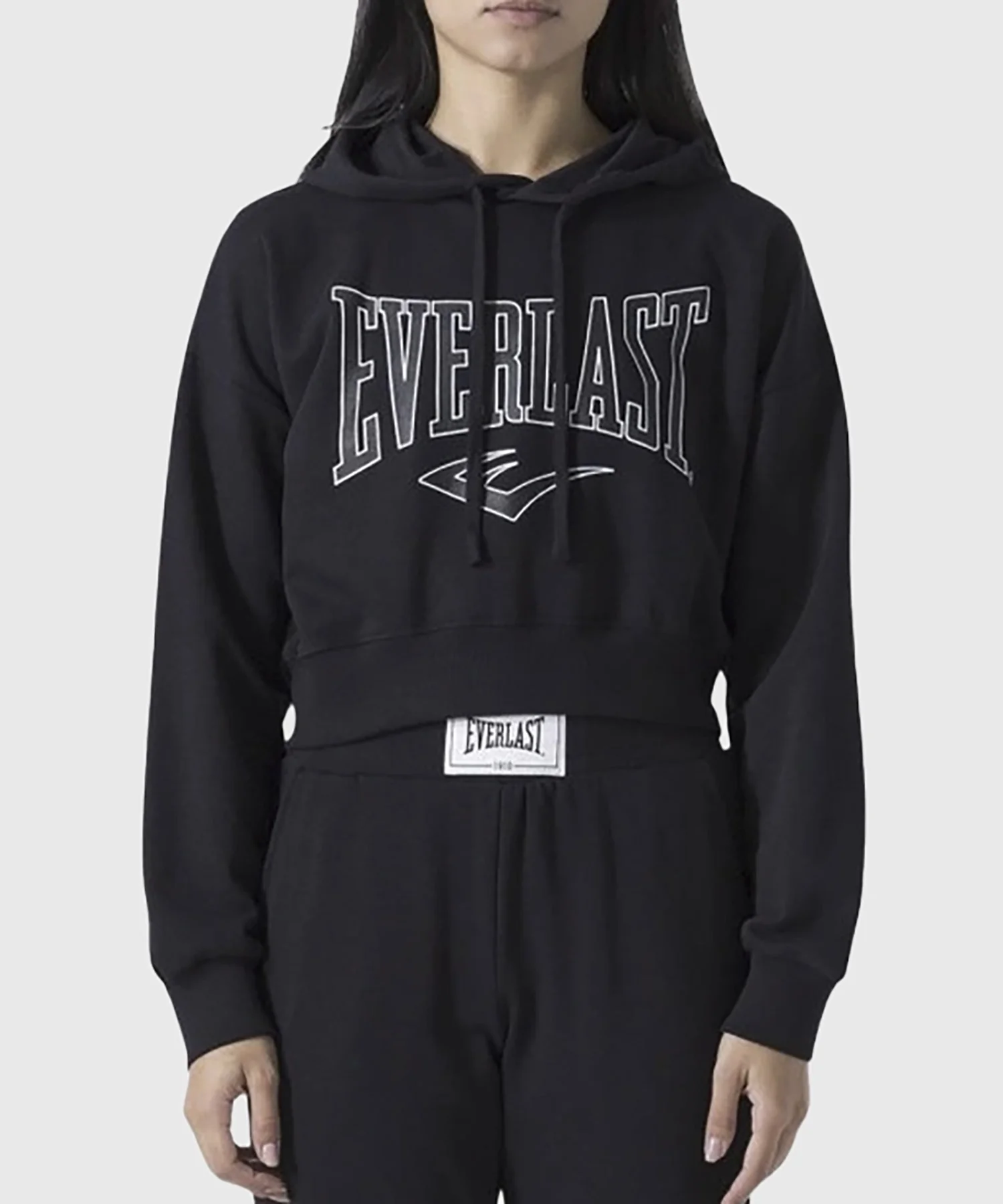 Sweatshirt À Capuche Pour Femmes Everlast - Noir
