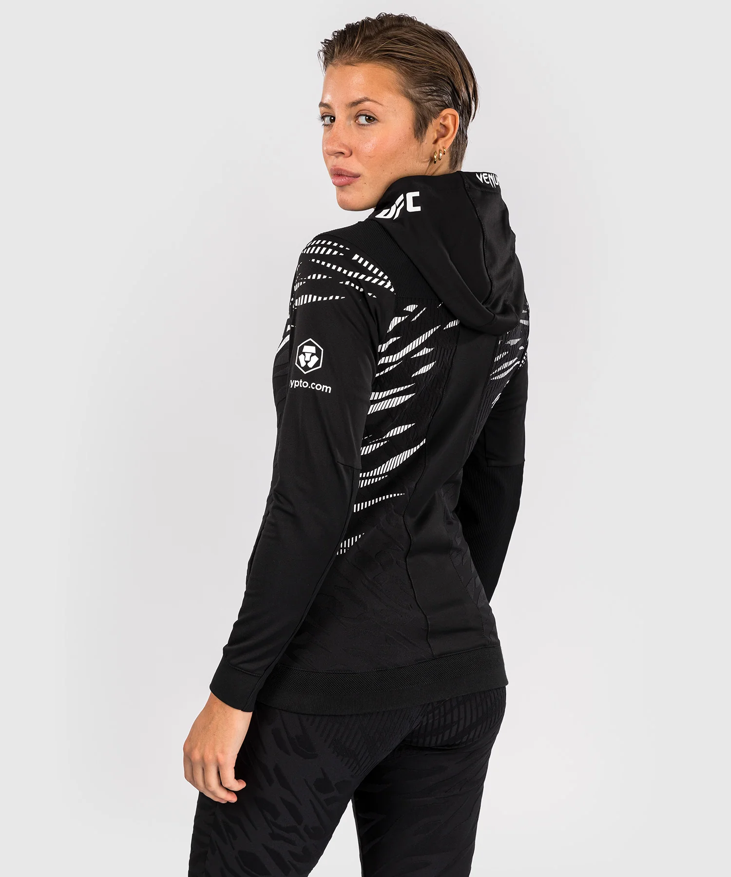 Sweatshirt à Capuche pour Femmes UFC Fusion by Venum Authentic Fight Night - Noir - Image 3