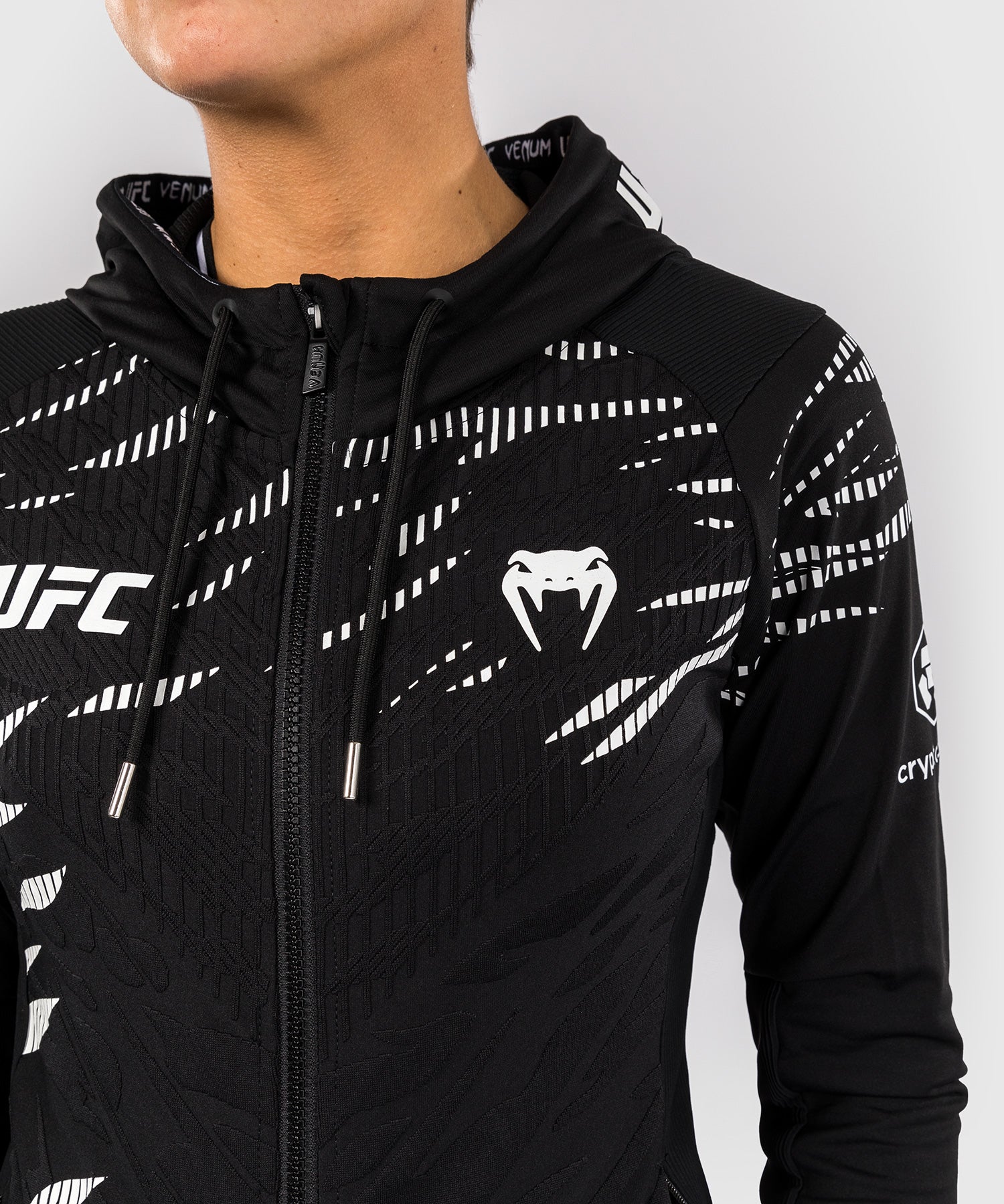 Sweatshirt à Capuche pour Femmes UFC Fusion by Venum Authentic Fight Night - Noir - Image 4