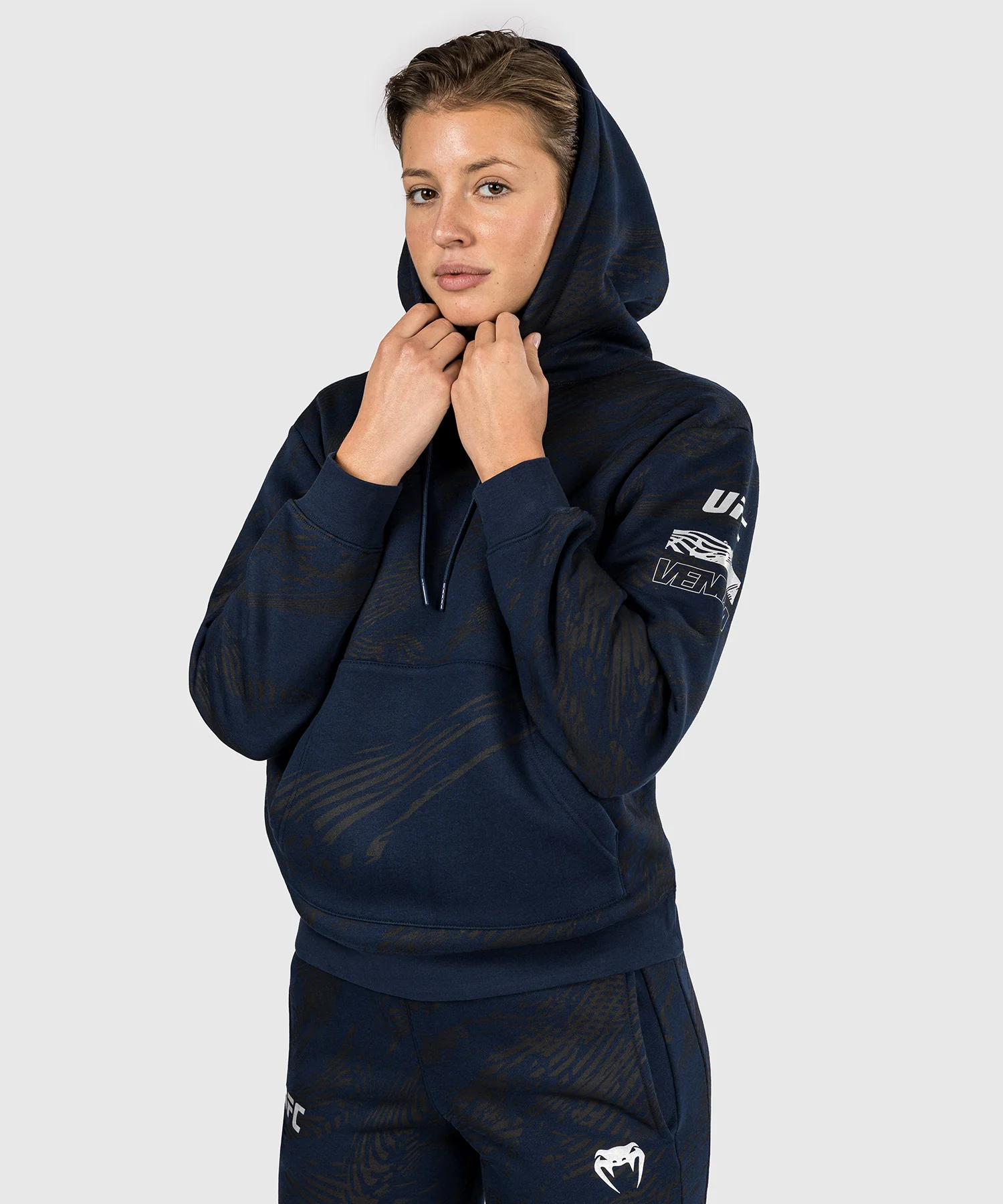 Sweatshirt à Capuche pour Femmes UFC Fusion by Venum Fight Week - Bleu Océanique - Image 2