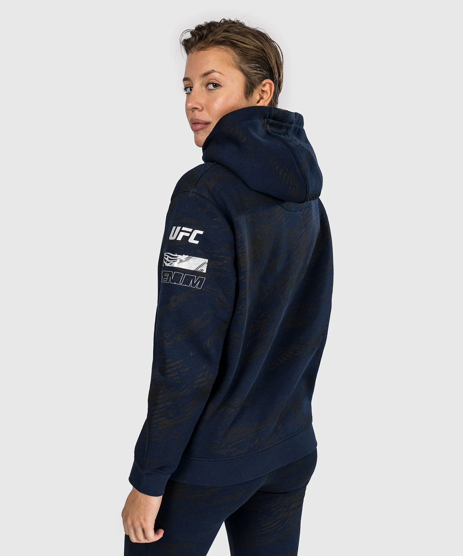 Sweatshirt à Capuche pour Femmes UFC Fusion by Venum Fight Week - Bleu Océanique - Image 3