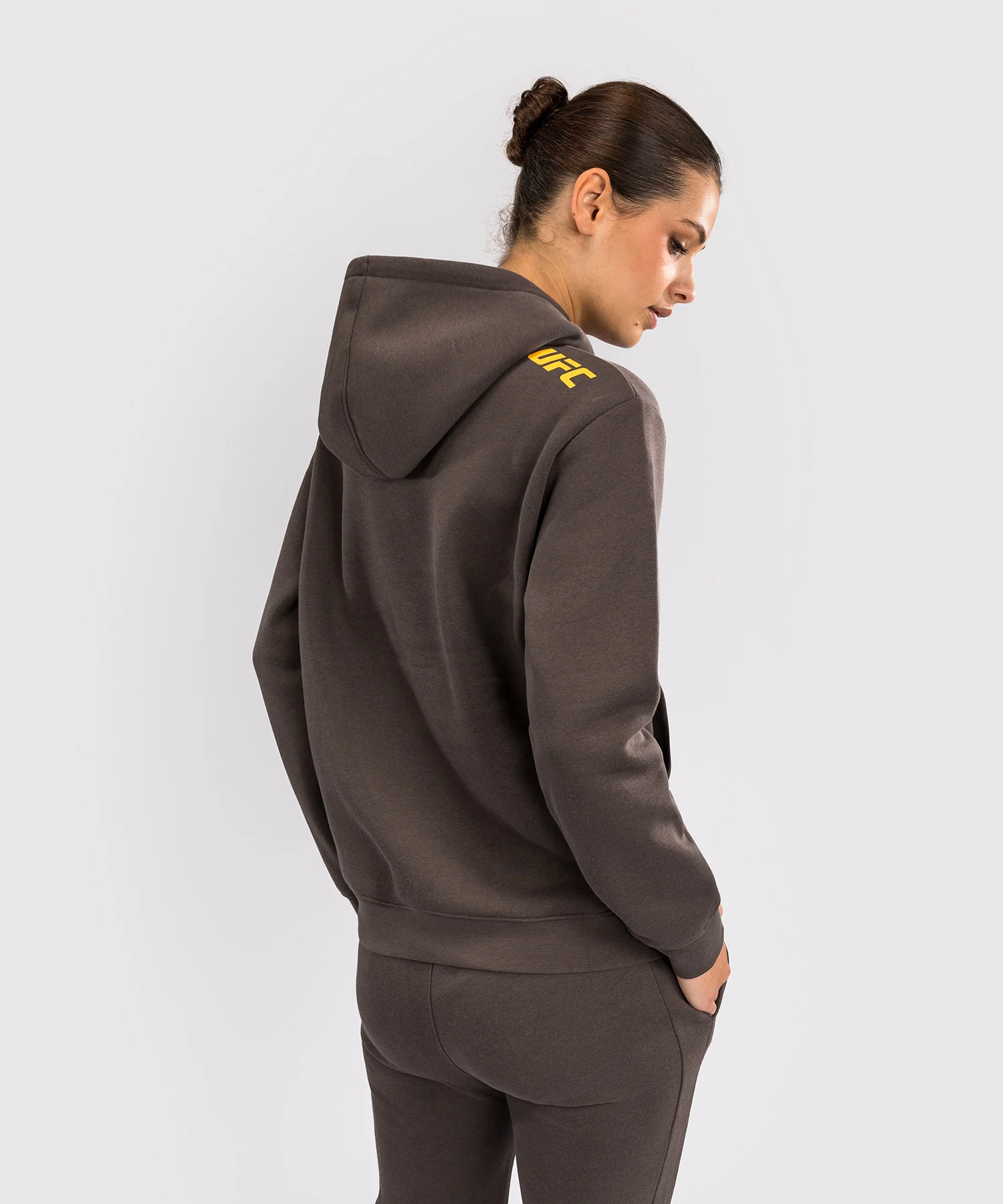 Sweatshirt à Capuche pour Femmes UFC Fusion by Venum Fight Week - Marron Terrestre - Image 3
