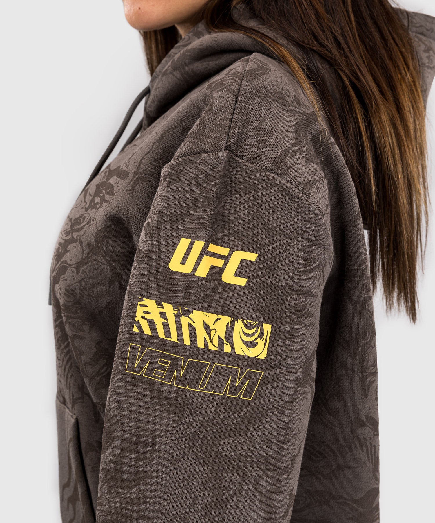 Sweatshirt à Capuche pour Femmes UFC Fusion by Venum Fight Week - Marron Terrestre - Image 5