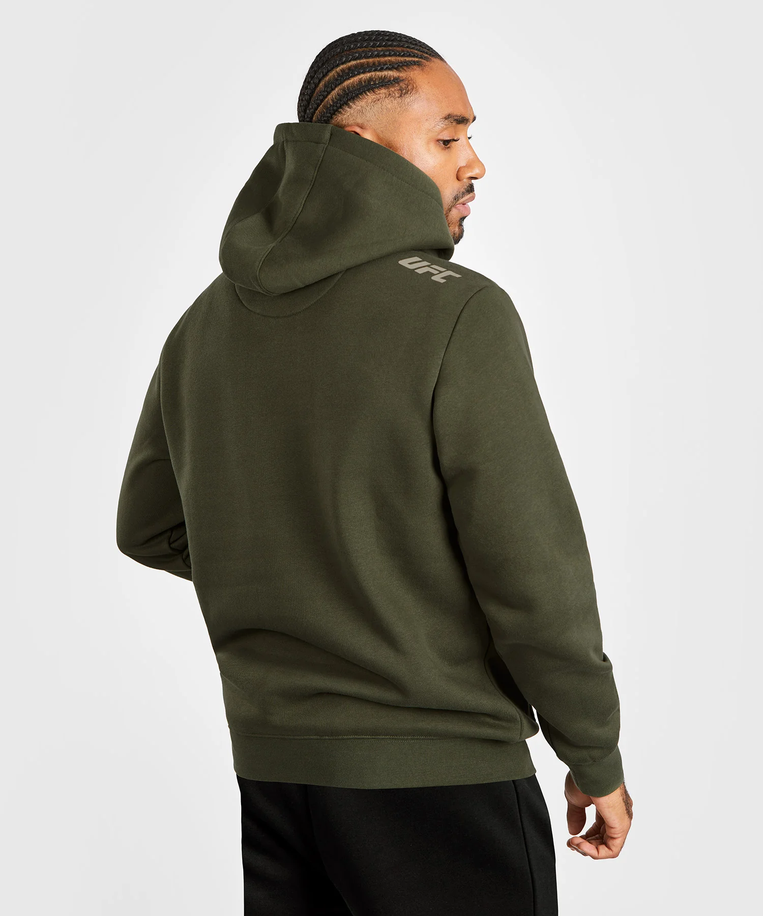 Sweatshirt à capuche pour Hommes UFC Adrenaline by Venum Fight Week - Kaki - Image 4