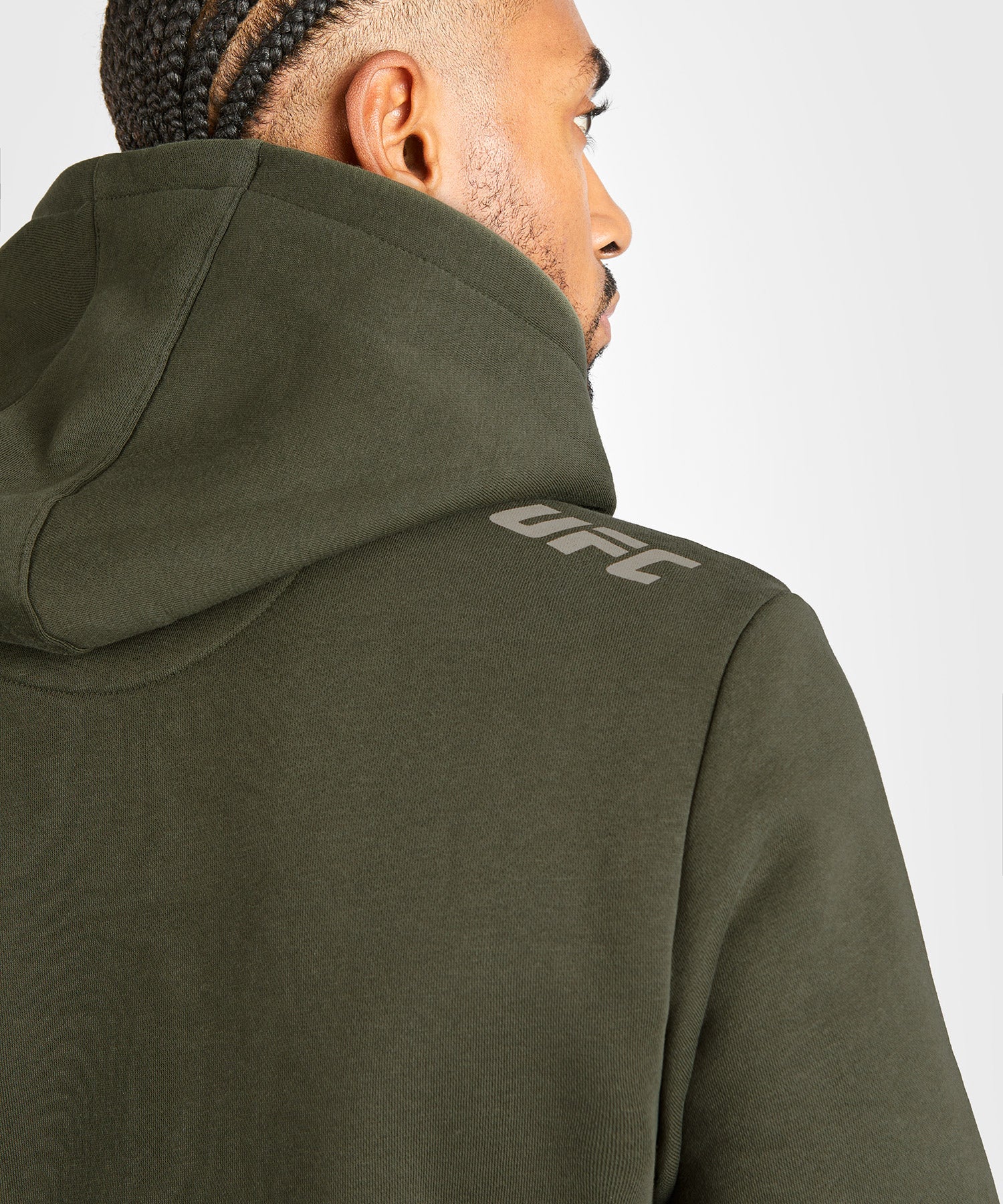 Sweatshirt à capuche pour Hommes UFC Adrenaline by Venum Fight Week - Kaki - Image 7