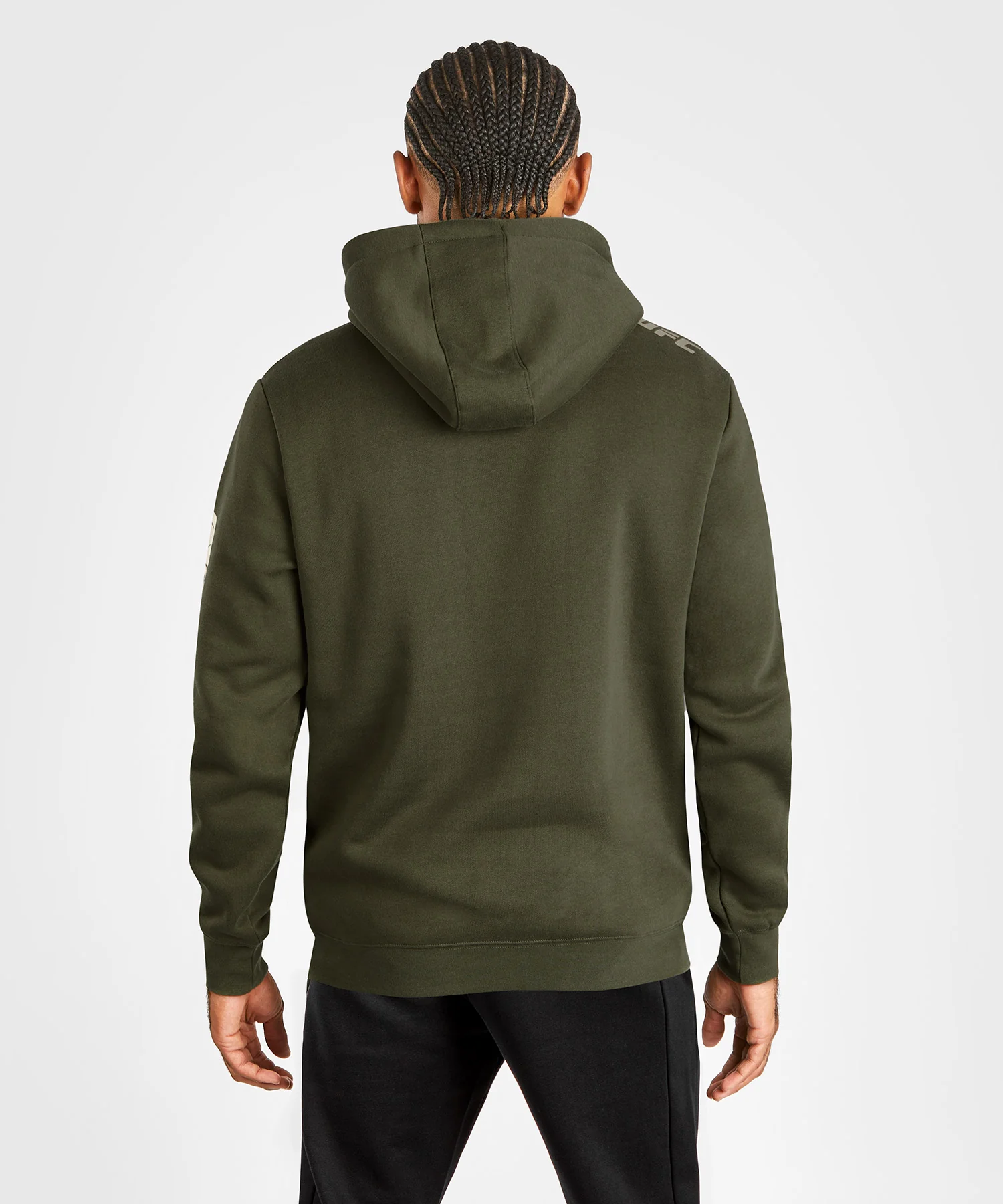 Sweatshirt à capuche pour Hommes UFC Adrenaline by Venum Fight Week - Kaki - Image 8