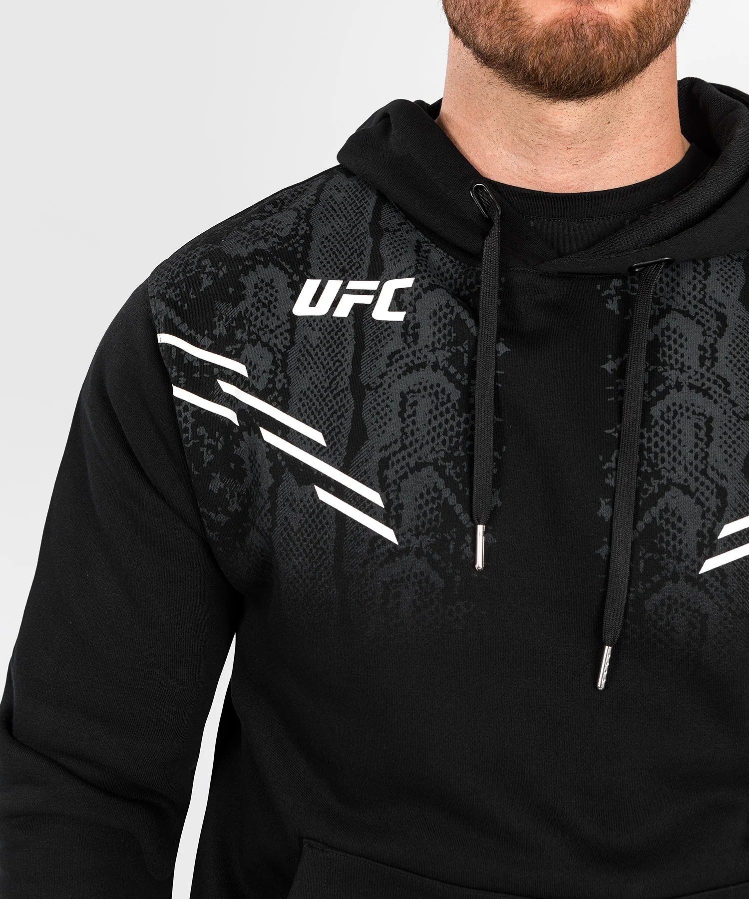 Sweatshirt à Capuche pour Hommes UFC Adrenaline by Venum Replica - Noir - Image 3