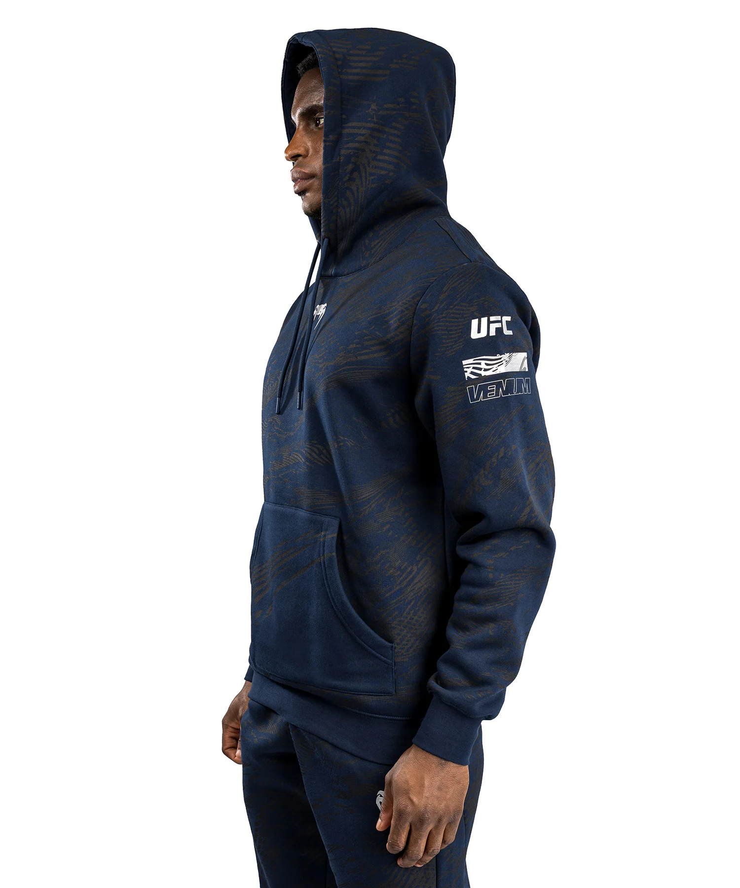 Sweatshirt à Capuche pour Hommes UFC Fusion by Venum Fight Week - Bleu Océanique - Image 2