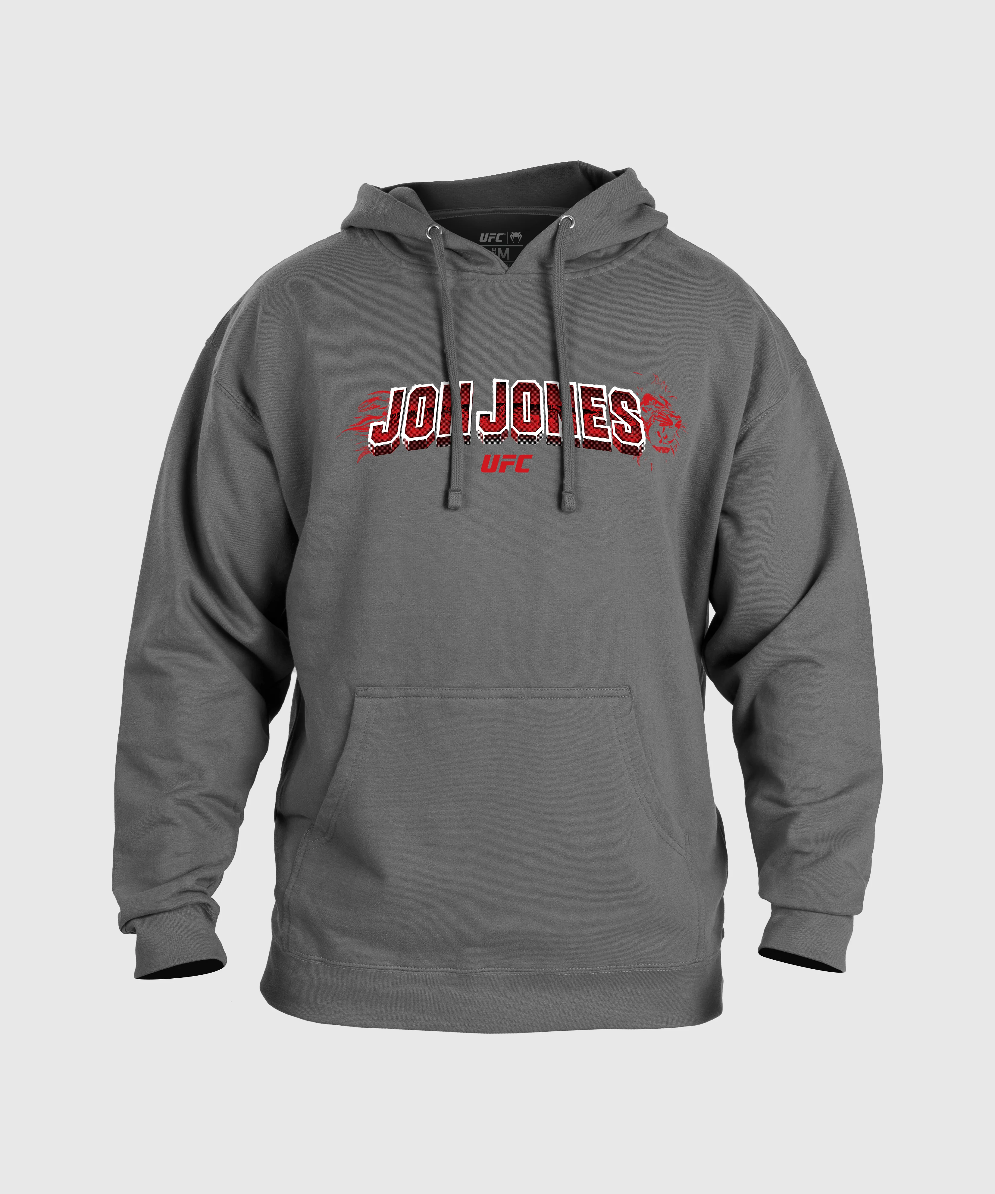 Sweatshirt à capuche pour Hommes UFC Unrivaled by Venum Jon Jones - Gris Mélangé