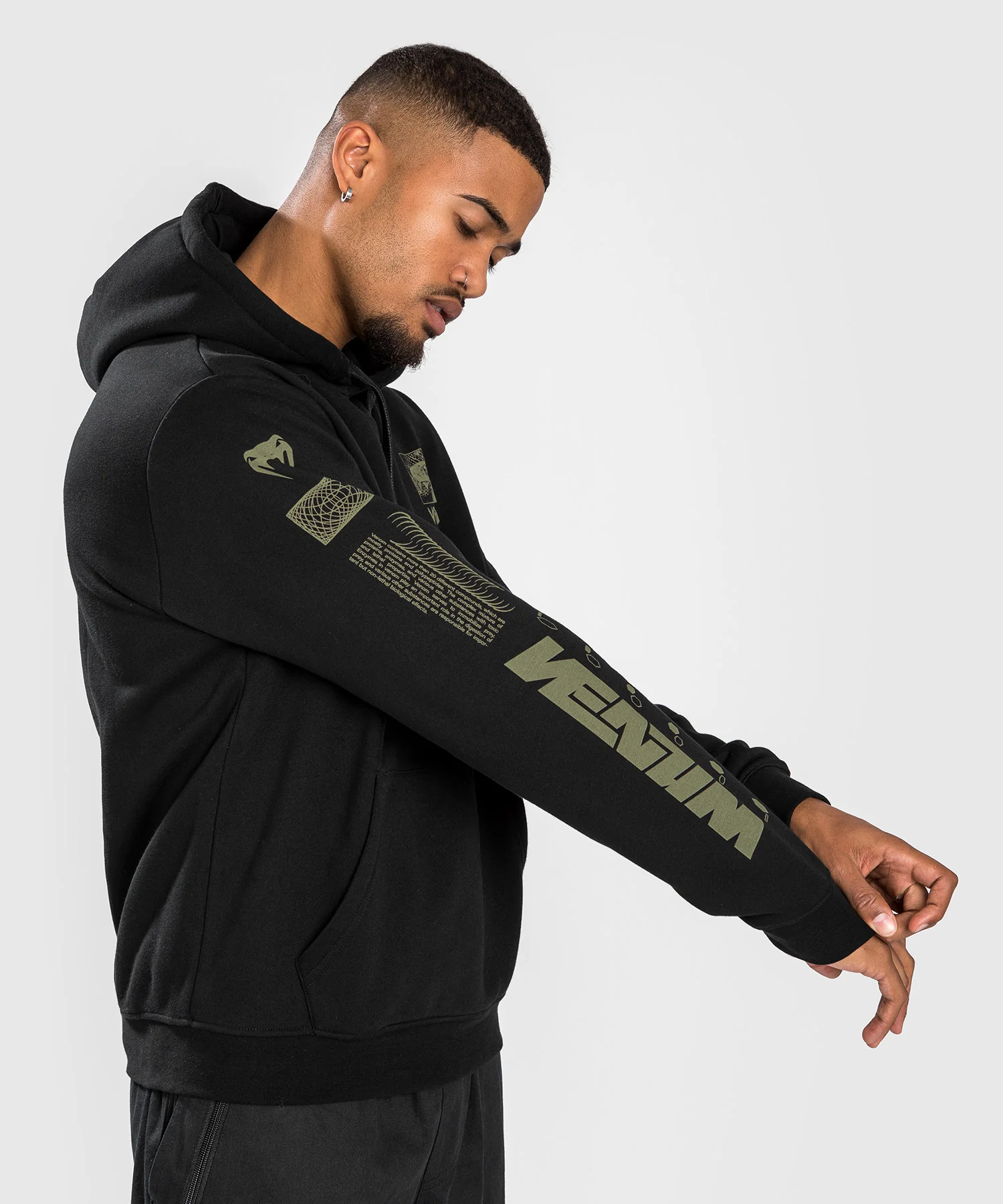 Sweatshirt à Capuche Venum Fangs - Coupe Droite - Noir - Image 3