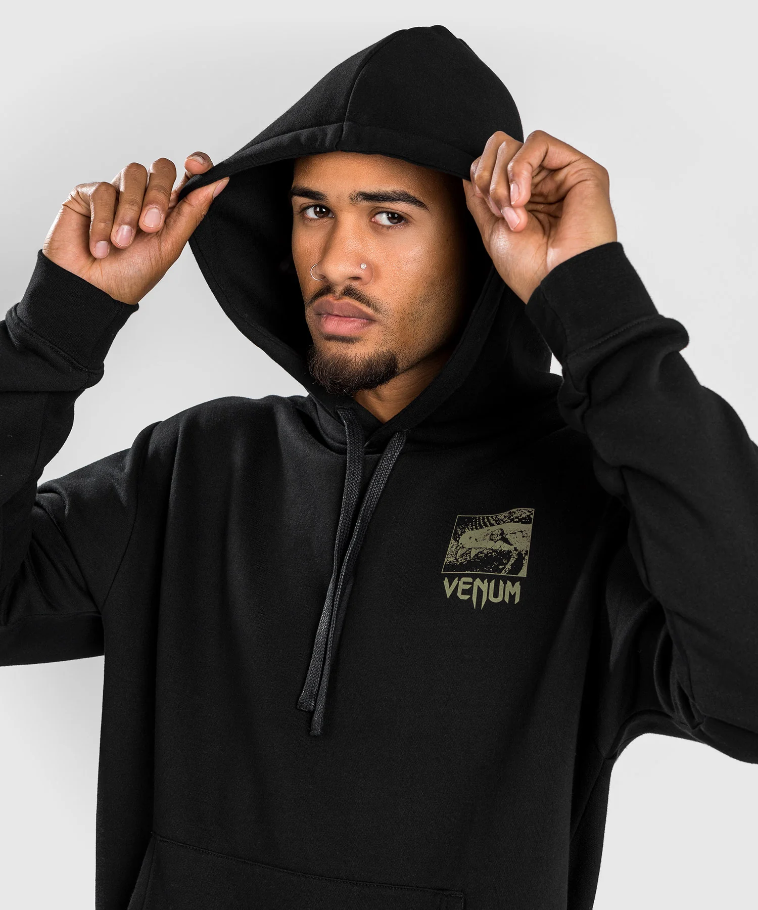 Sweatshirt à Capuche Venum Fangs - Coupe Droite - Noir - Image 5