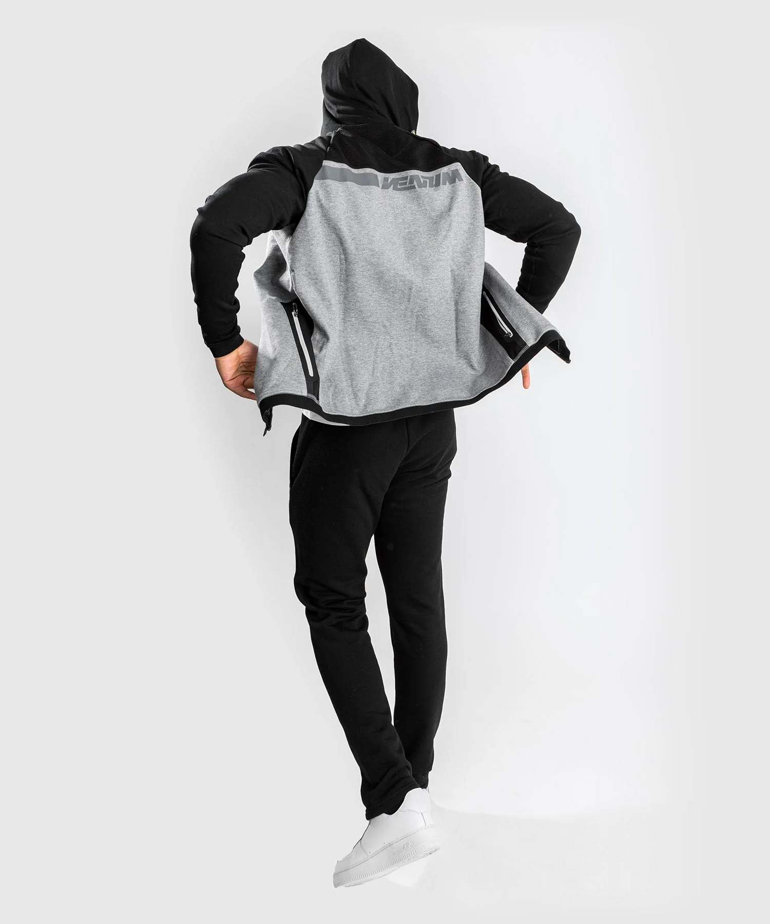 Sweatshirt à Capuche Venum Laser Evo 2.0 - Noir/Gris - Image 5