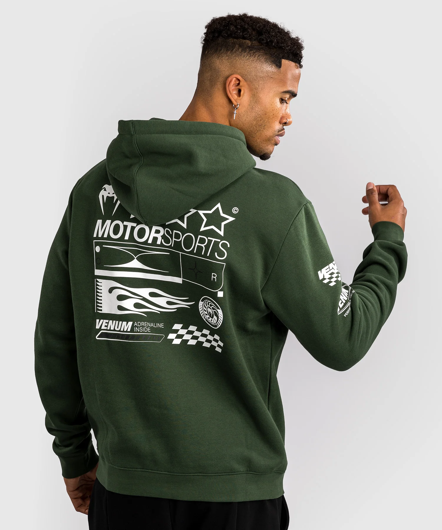 Sweatshirt à Capuche Venum Motorsport - Vert Profond - Image 2