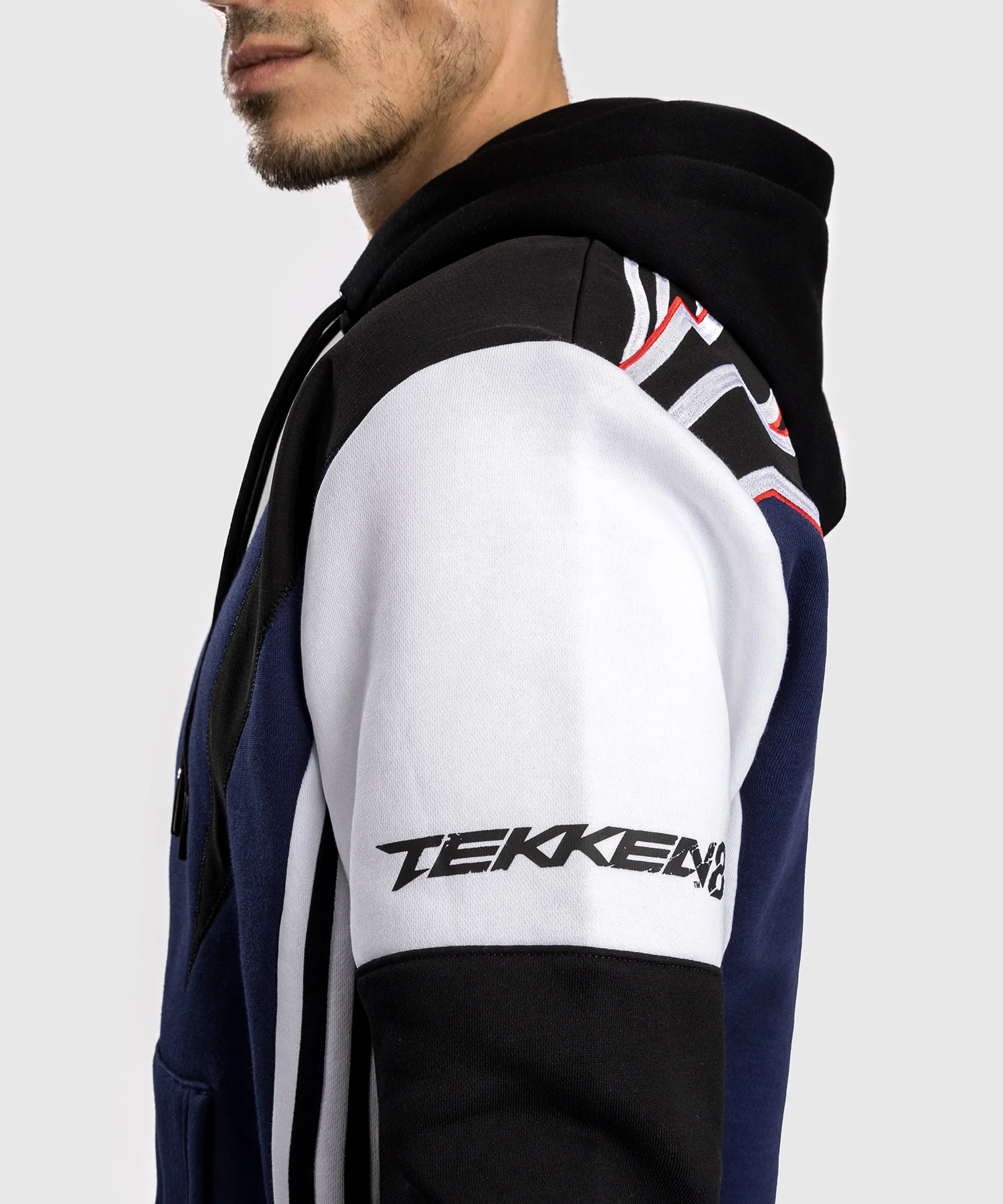 Sweatshirt à capuche Venum x TEKKEN 8 - Jin Kazama - Bleu/Noir/Blanc - Image 6