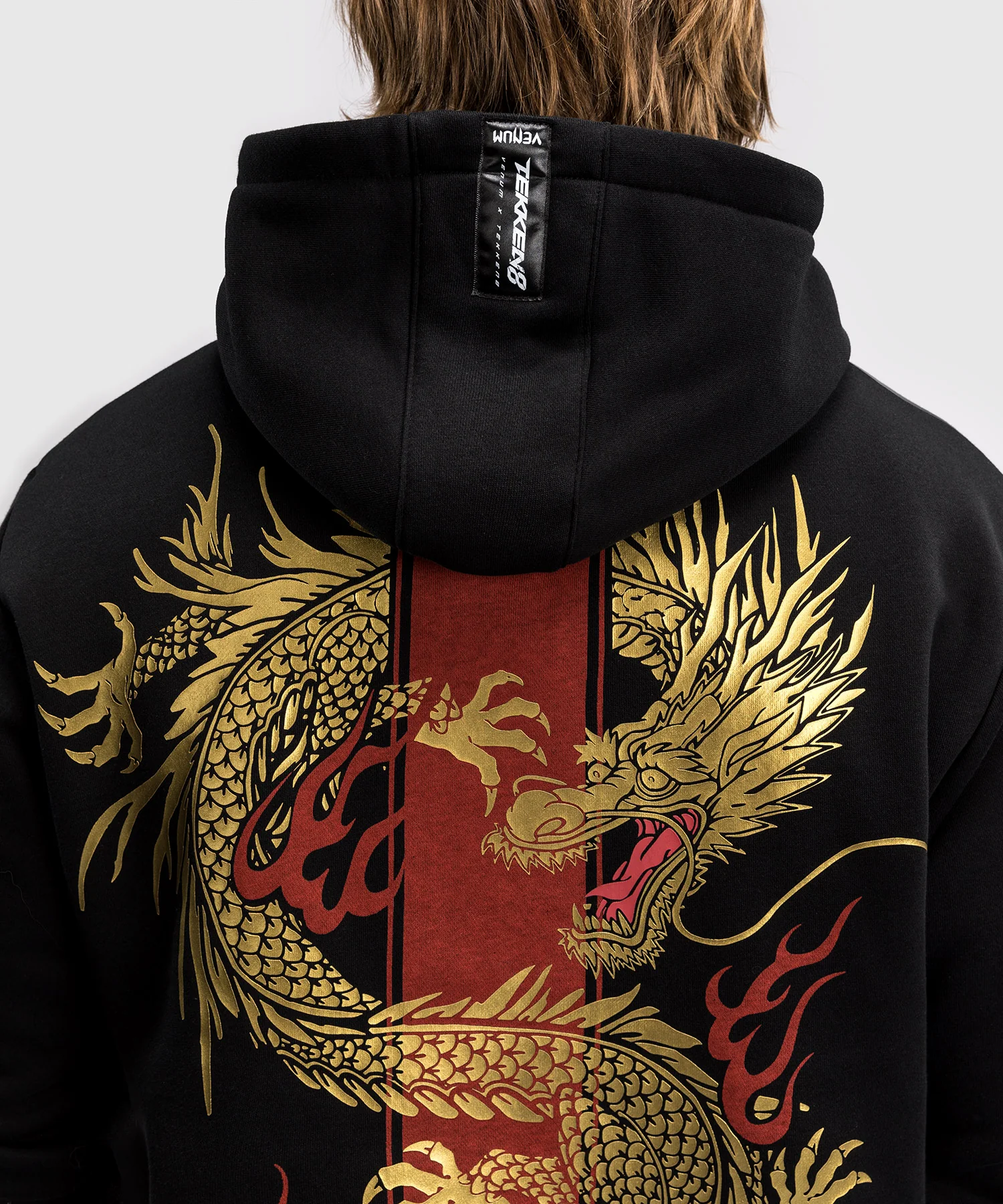Sweatshirt à capuche Venum x TEKKEN 8 - Marshall Law - Noir/Rouge/Or - Image 8