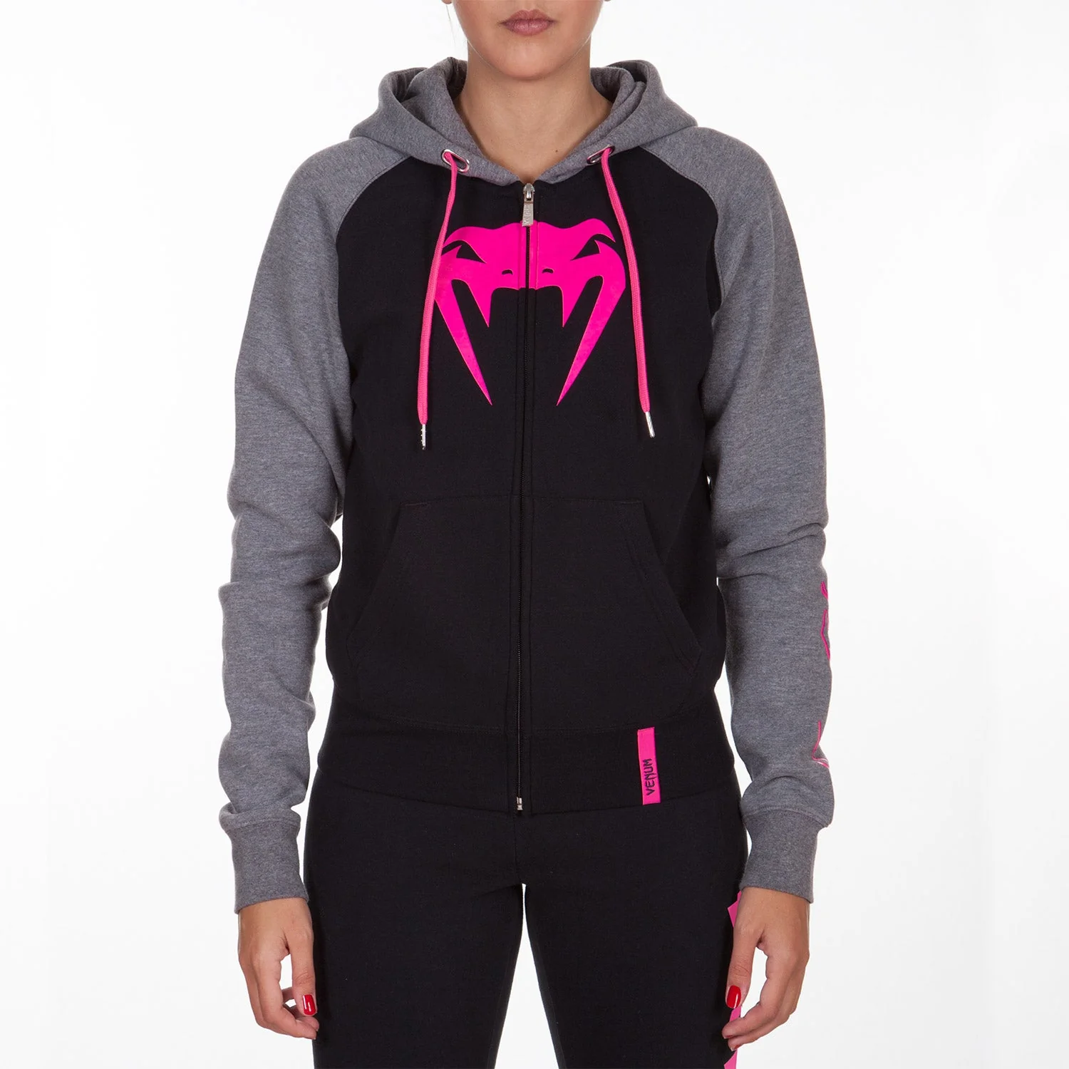 Sweatshirt Femme Venum Infinity avec zip - Logo Rose
