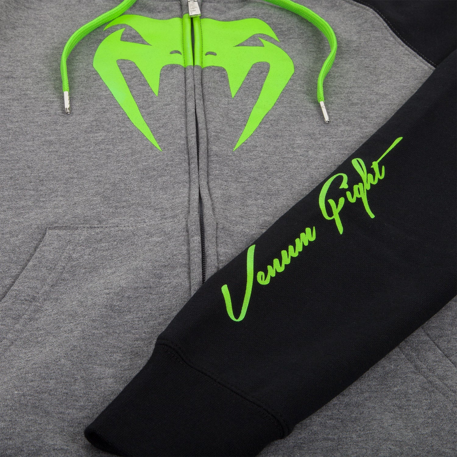 Sweatshirt Femme Venum Infinity avec zip - Logo Vert - Image 7