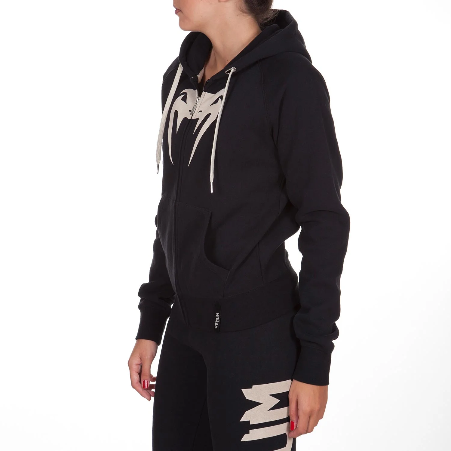 Sweatshirt Femme Venum Infinity avec zip - Noir - Image 2