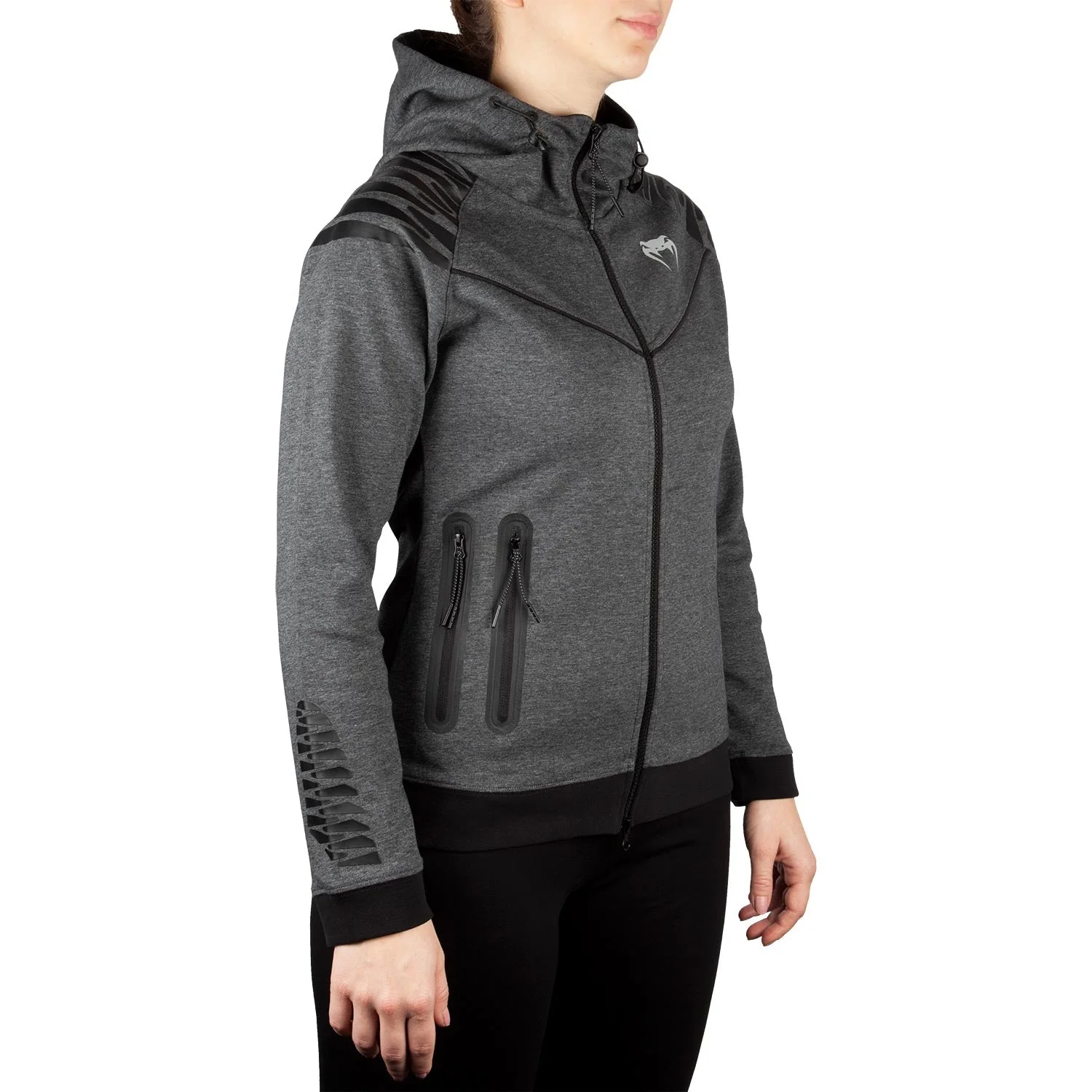 Sweatshirt Femme Venum Laser - Gris chiné - Exclusivité - Image 4