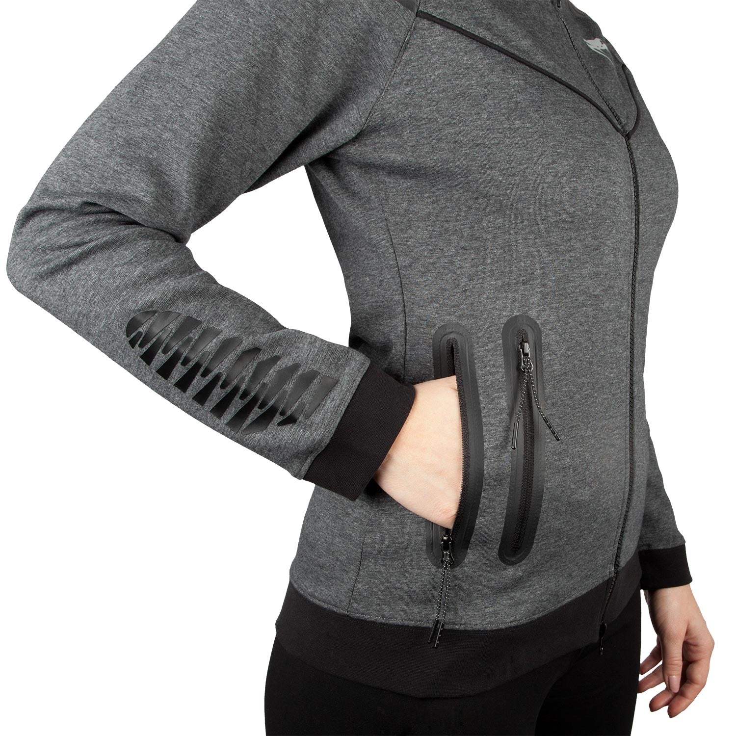 Sweatshirt Femme Venum Laser - Gris chiné - Exclusivité - Image 8