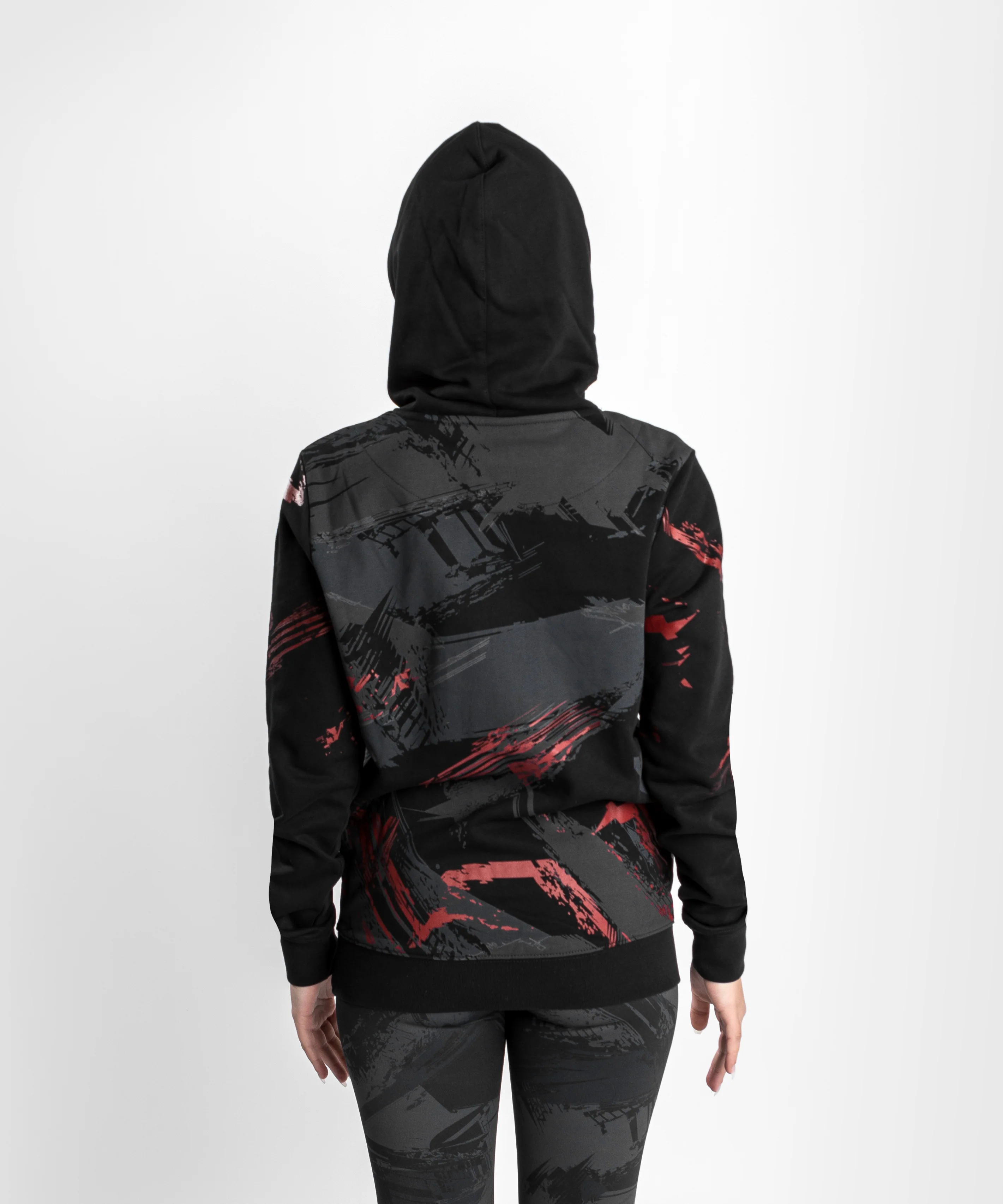 Sweatshirt à capuche pour Femmes UFC Venum Authentic Fight Week 2.0 - Noir/Rouge - Image 7