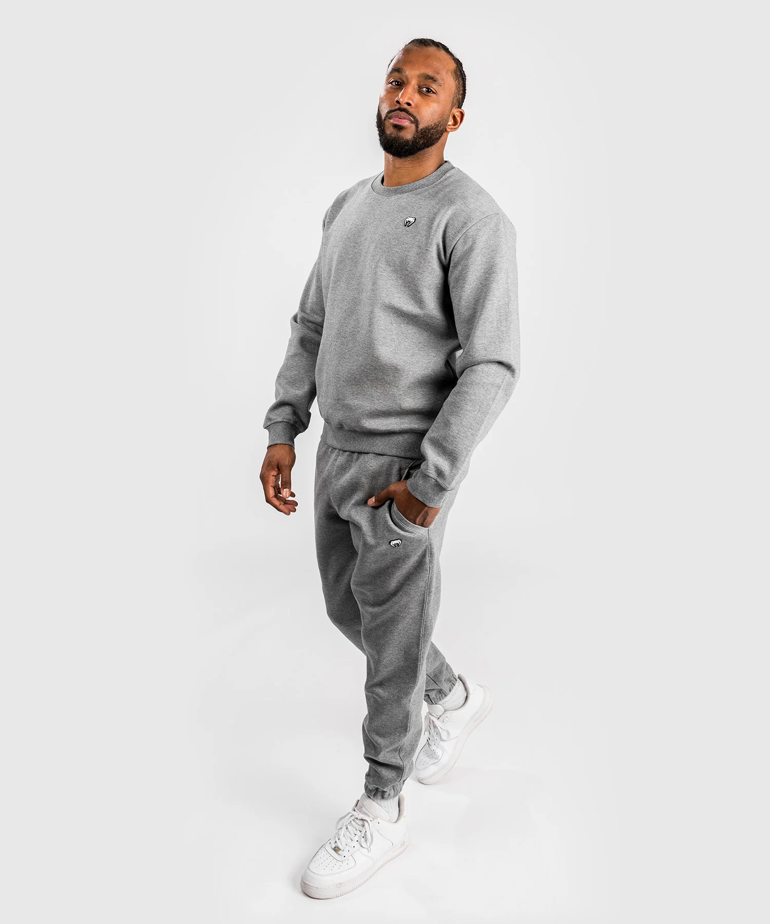 Sweatshirt Venum Silent Power Lite - Gris Clair Chiné - Image 2