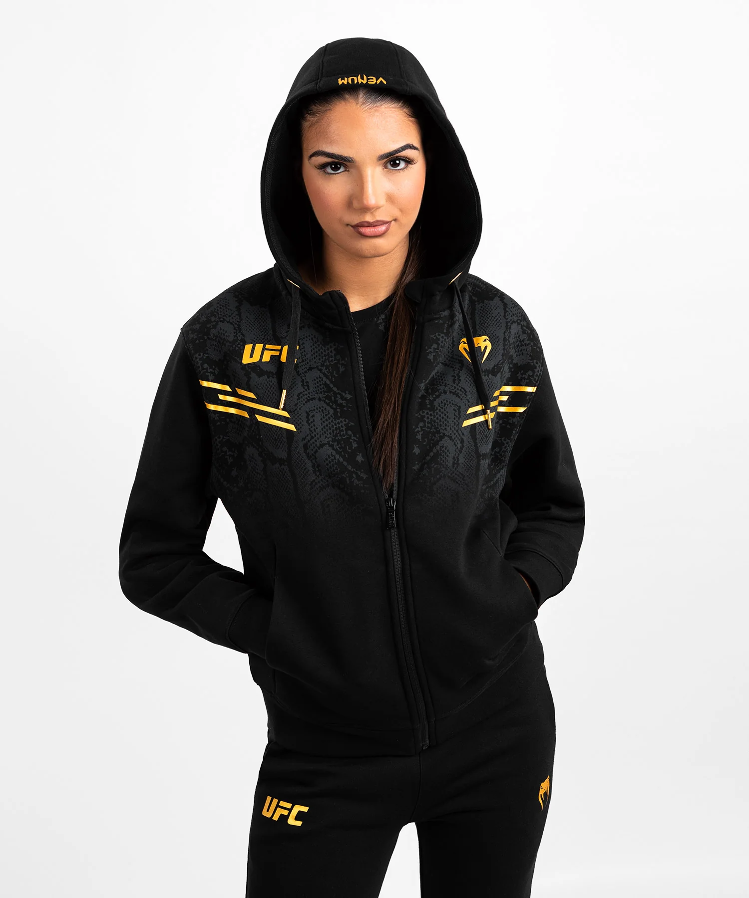 Sweatshirt zippé à capuche pour Femmes UFC Adrenaline by Venum Replica - Champion - Image 6