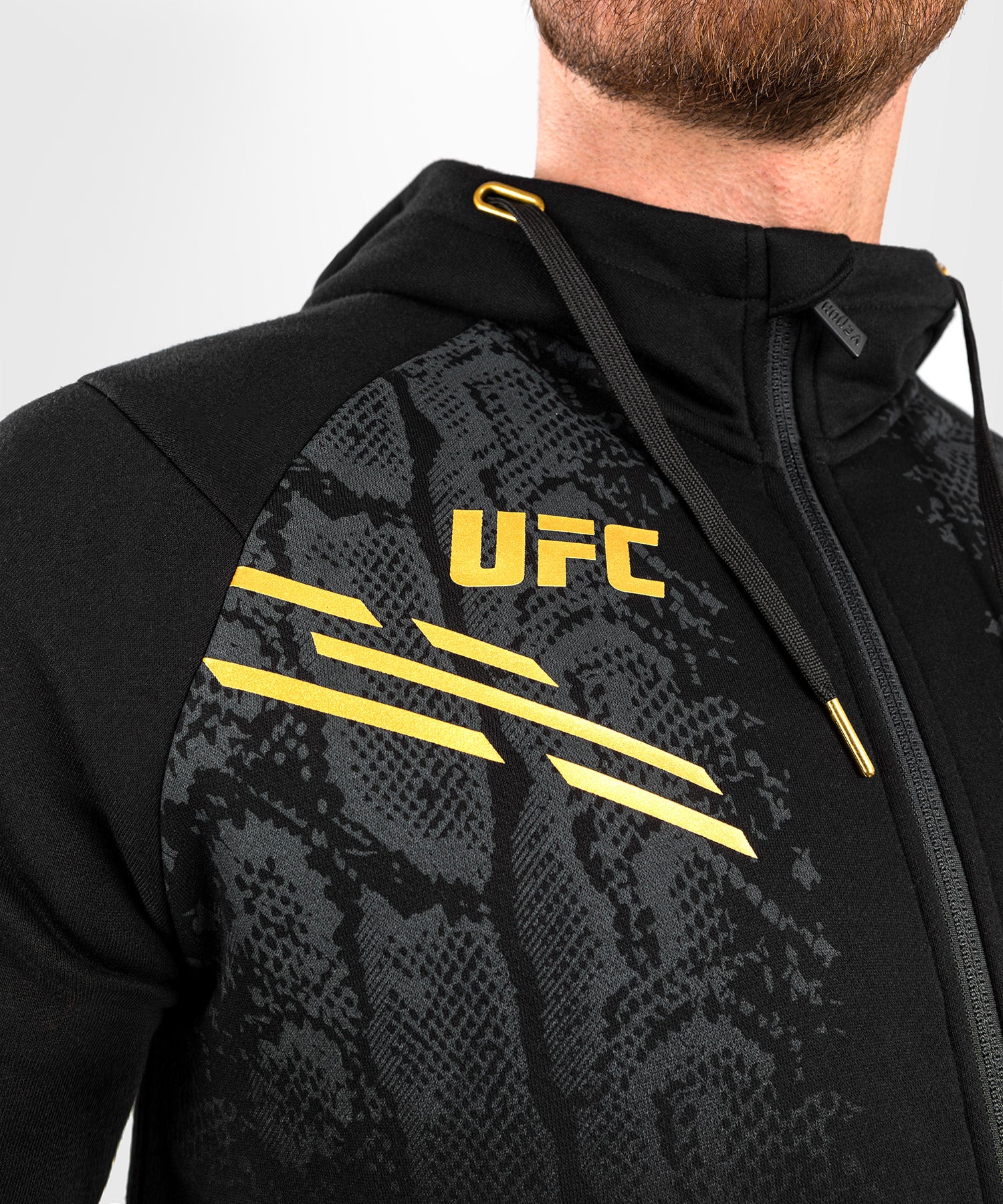Sweat à Capuche Zippé Homme UFC Adrenaline by Venum Replica – Champion - Image 3