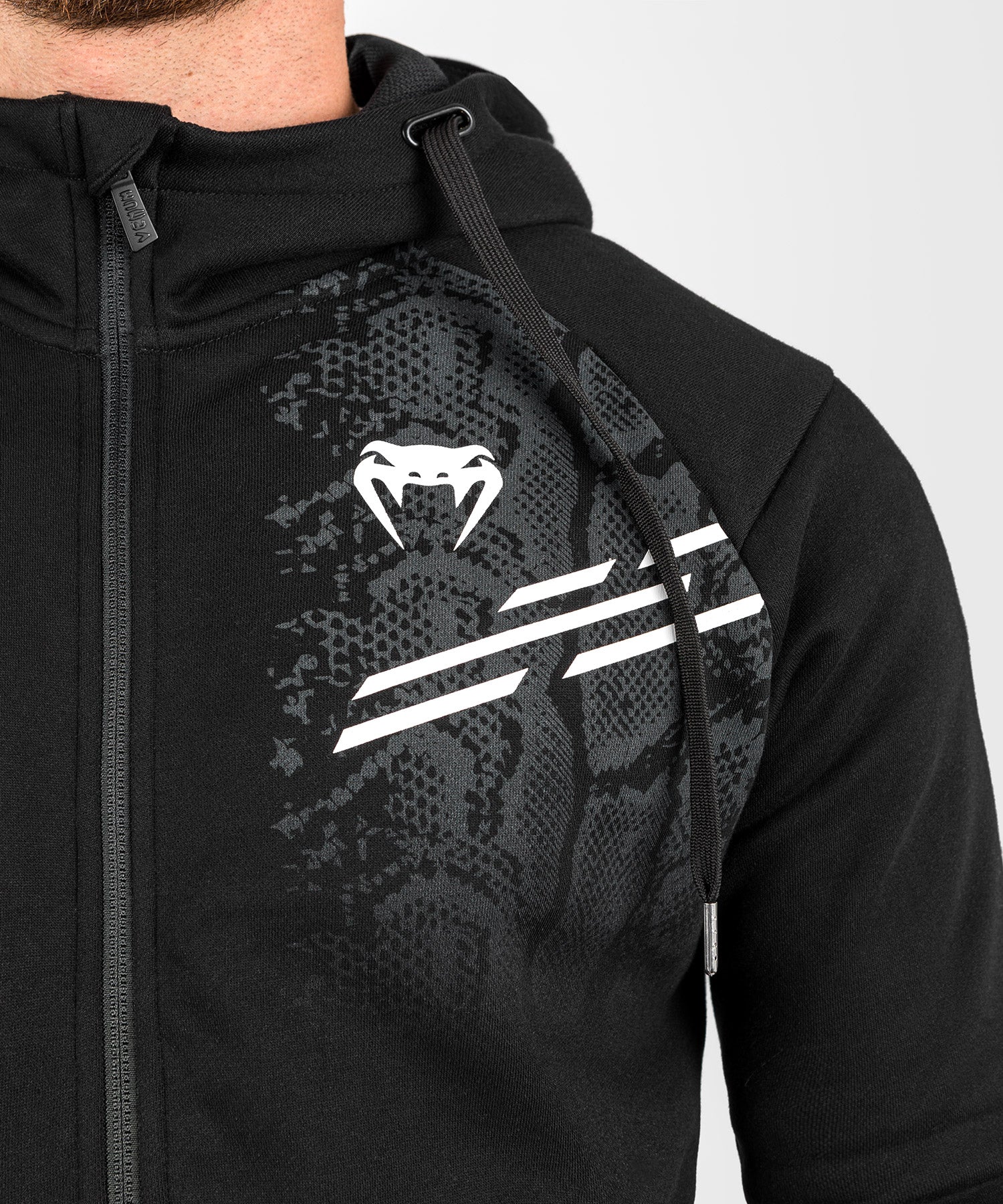 Sweatshirt Zippé à Capuche pour Hommes UFC Adrenaline by Venum Replica - Noir - Image 2