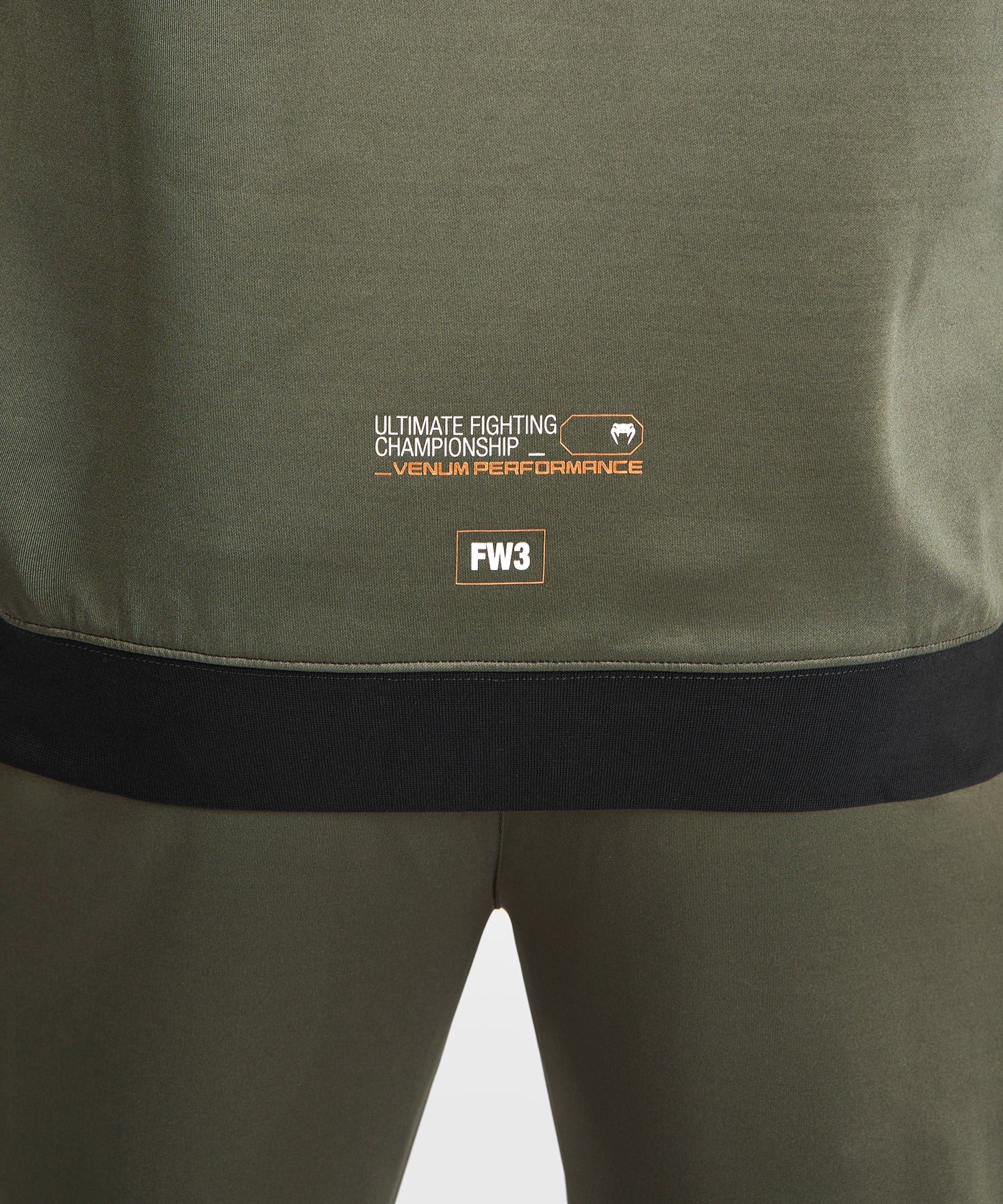 Sweatshirt zippé à capuche UFC Adrenaline by Venum Fight Week - Khaki/Bronze - Image 9
