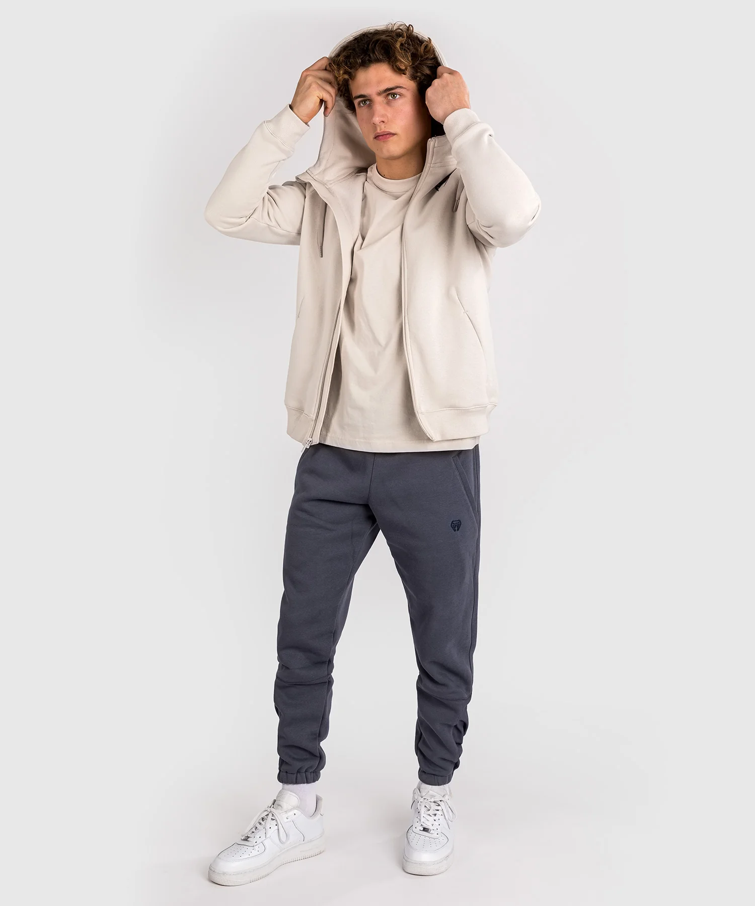 Sweatshirt Zippé à Capuche Venum Strikeland - Greige - Image 6