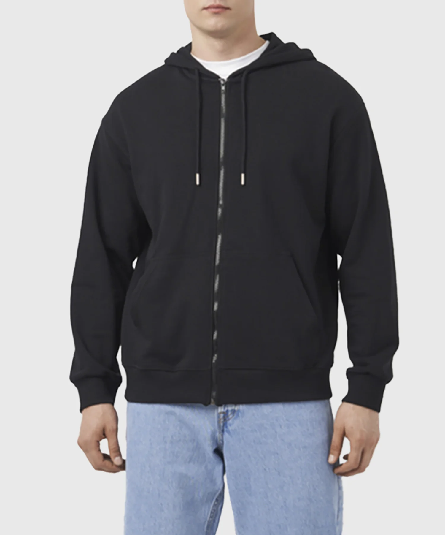 Sweatshirt Zippé Everlast Back Square - Noir - Image 2