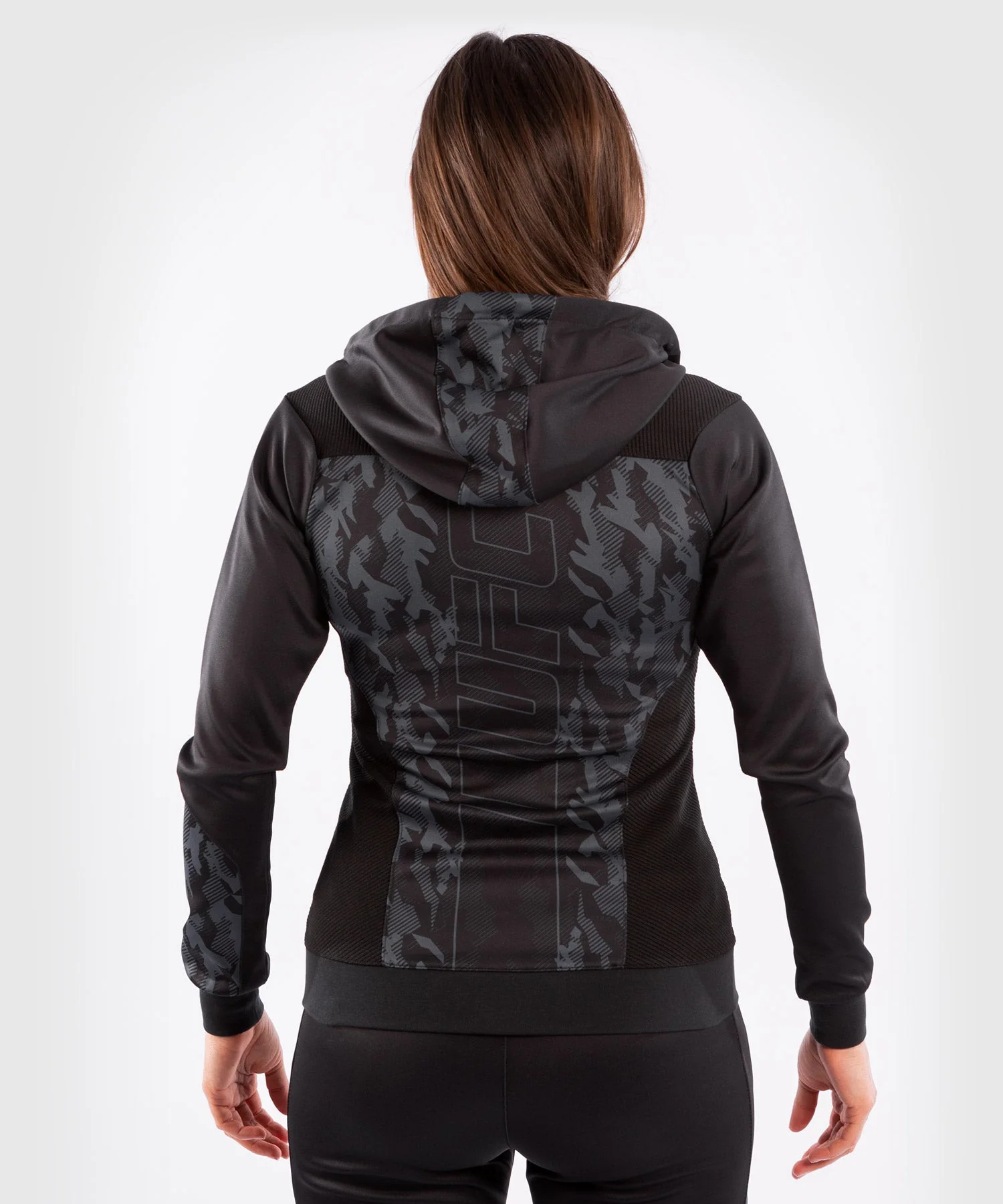 Sweatshirt Zippé Femme UFC Venum Authentic Fight Week - Noir - Image 2