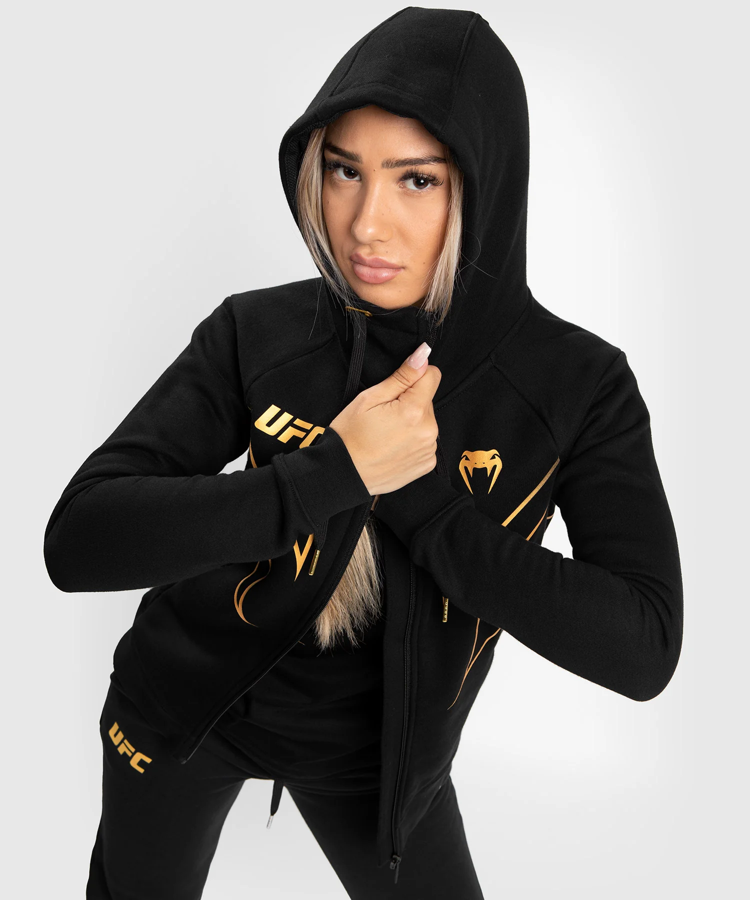 Sweatshirt Zippé Femme UFC Venum Fight Night 2.0 Replica - Champion - Image 4
