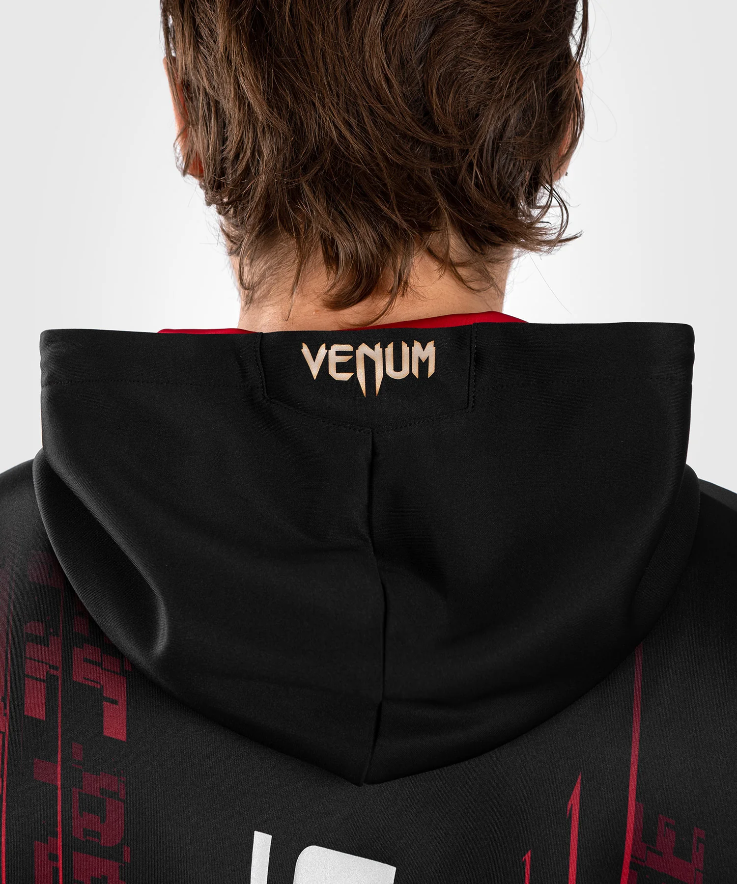 Sweatshirt à capuche UFC Venum  Performance Institute 2.0  - Noir/Rouge - Image 9