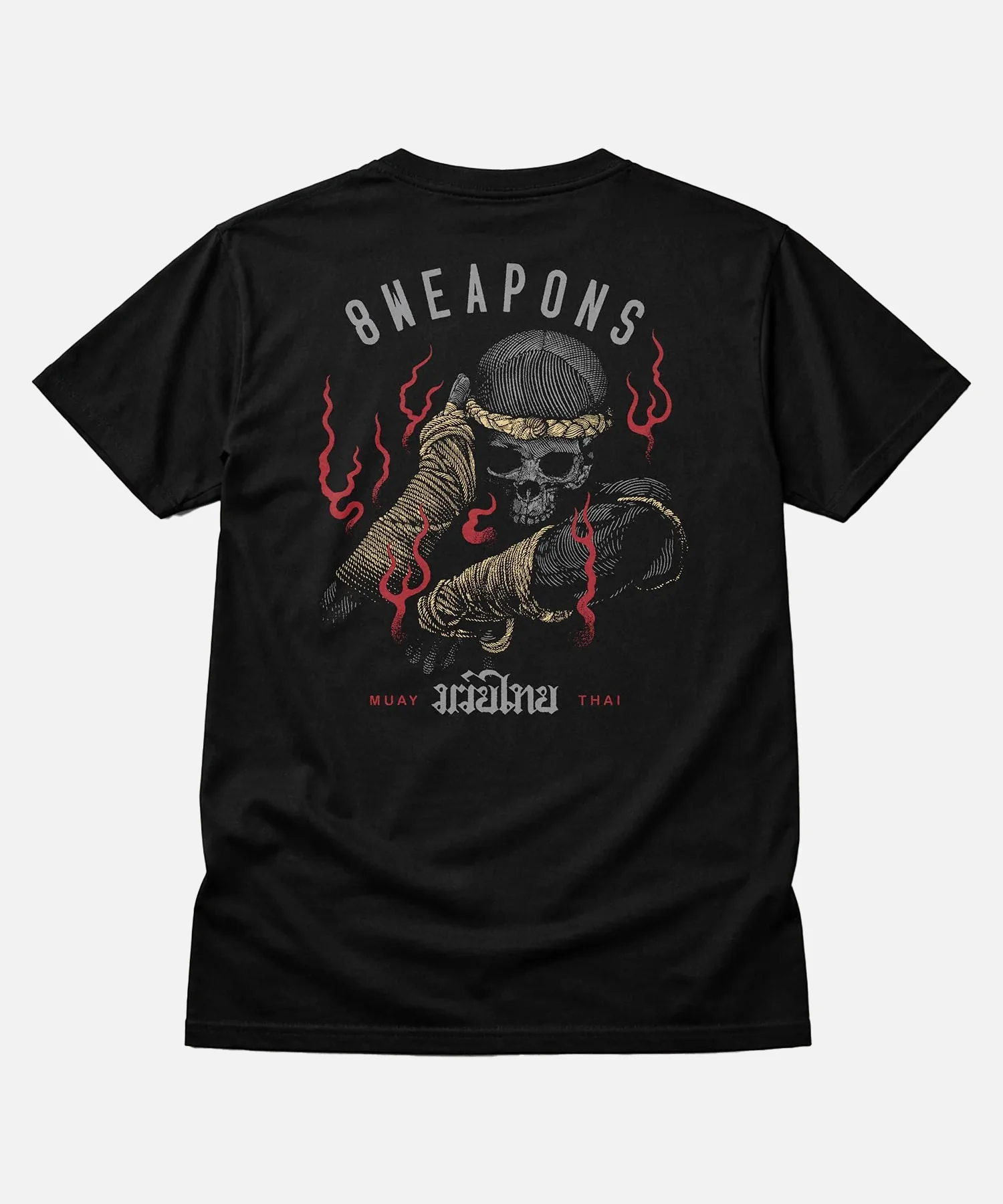 T-Shirt 8 Weapons Boran Skull - Noir - Image 3