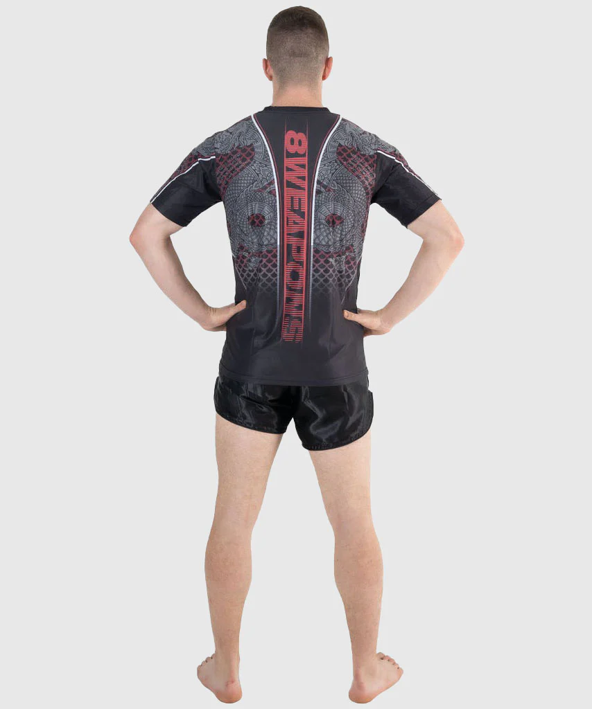 T-shirt 8 Weapons Functional Naga Yant - Noir/Rouge - Image 6