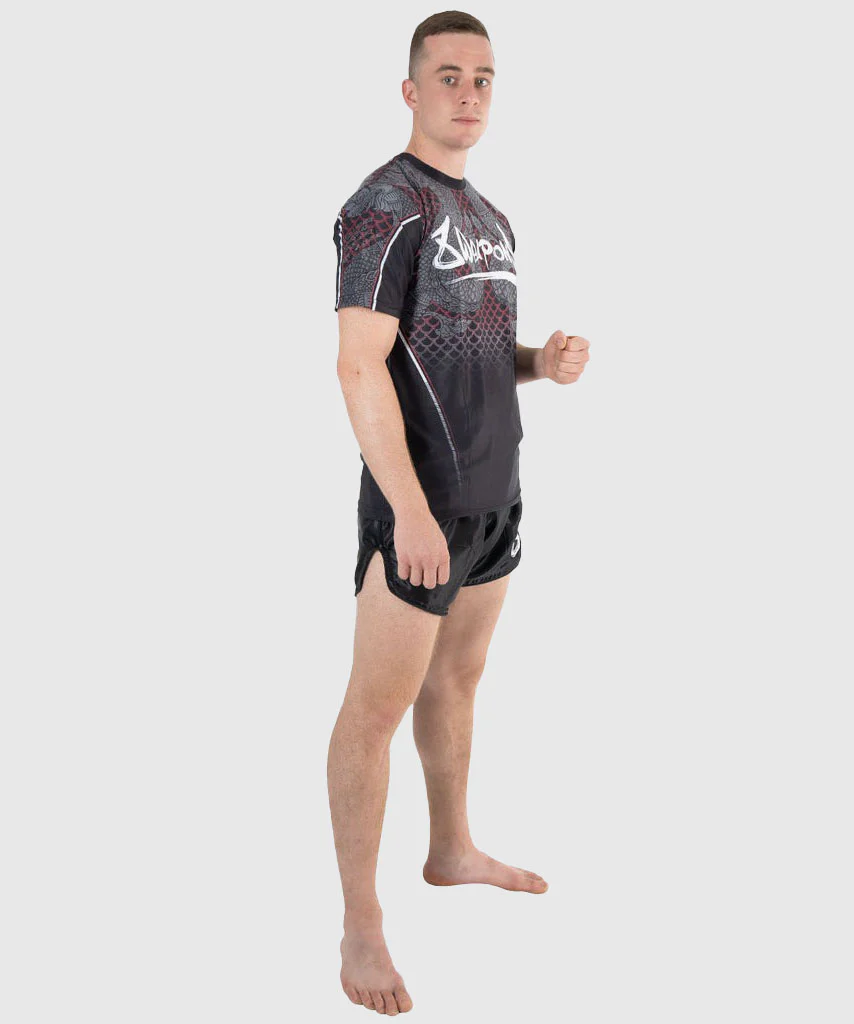 T-shirt 8 Weapons Functional Naga Yant - Noir/Rouge - Image 7