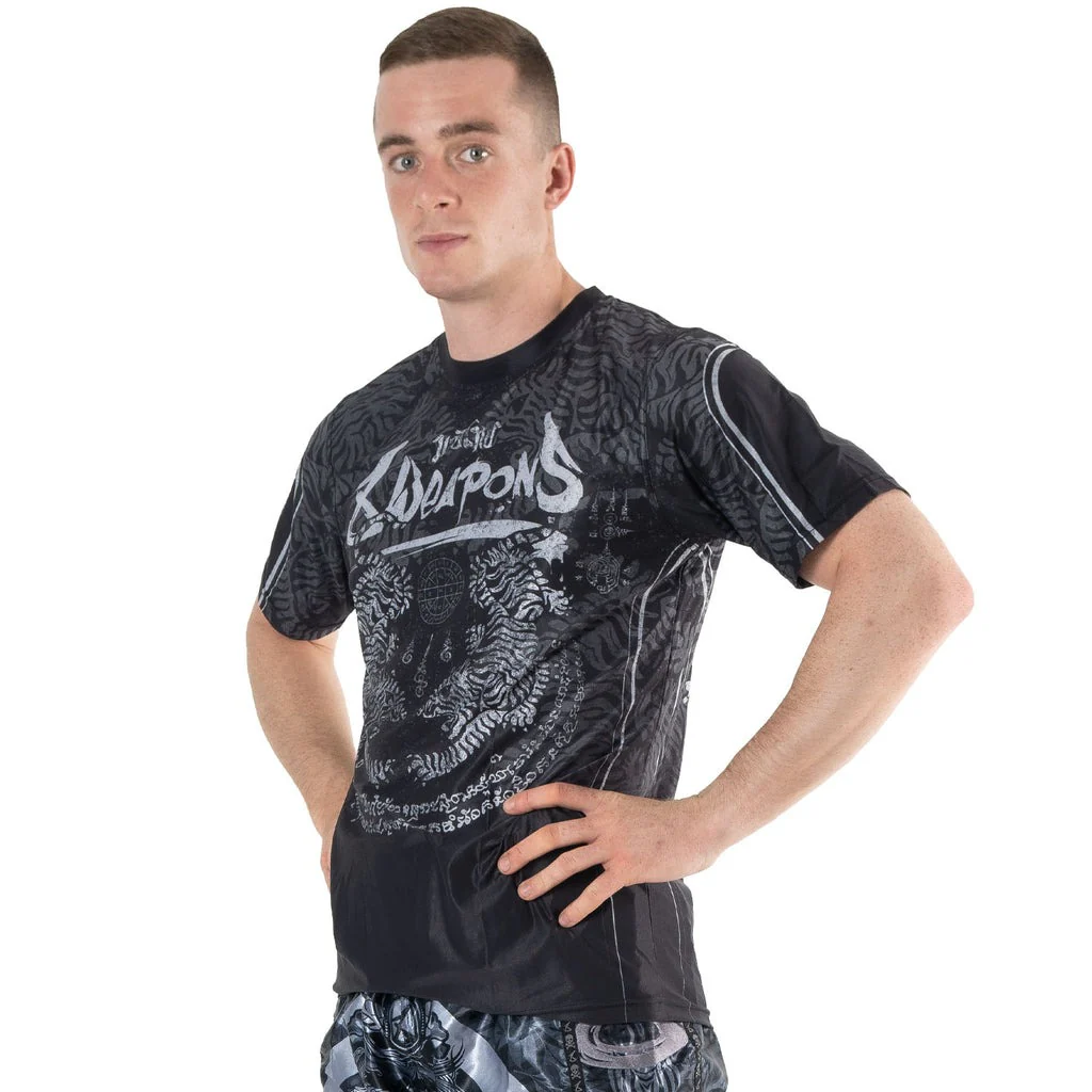 T-shirt 8 Weapons Functional Tiger Yant - Noir/Gris - Image 4