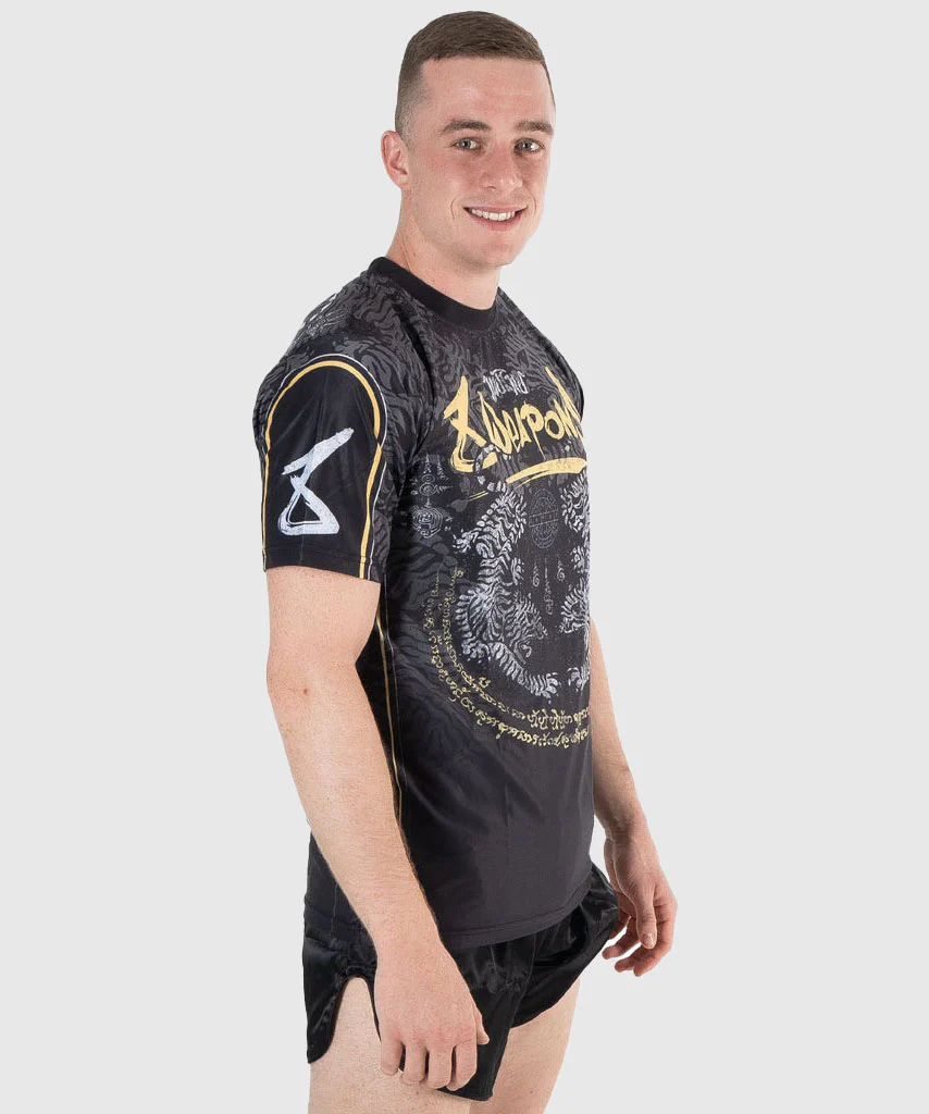 T-shirt 8 Weapons Functional Tiger Yant - Noir/Jaune - Image 5