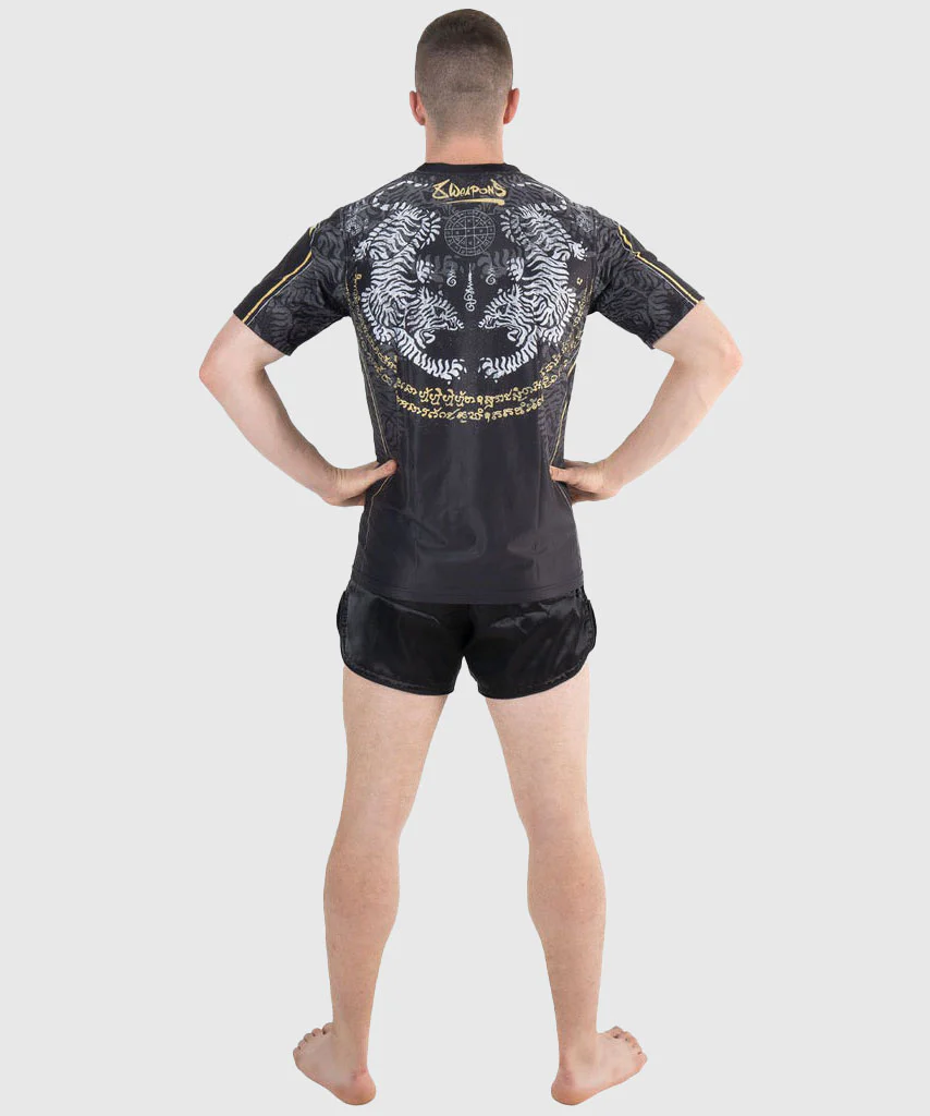 T-shirt 8 Weapons Functional Tiger Yant - Noir/Jaune - Image 8
