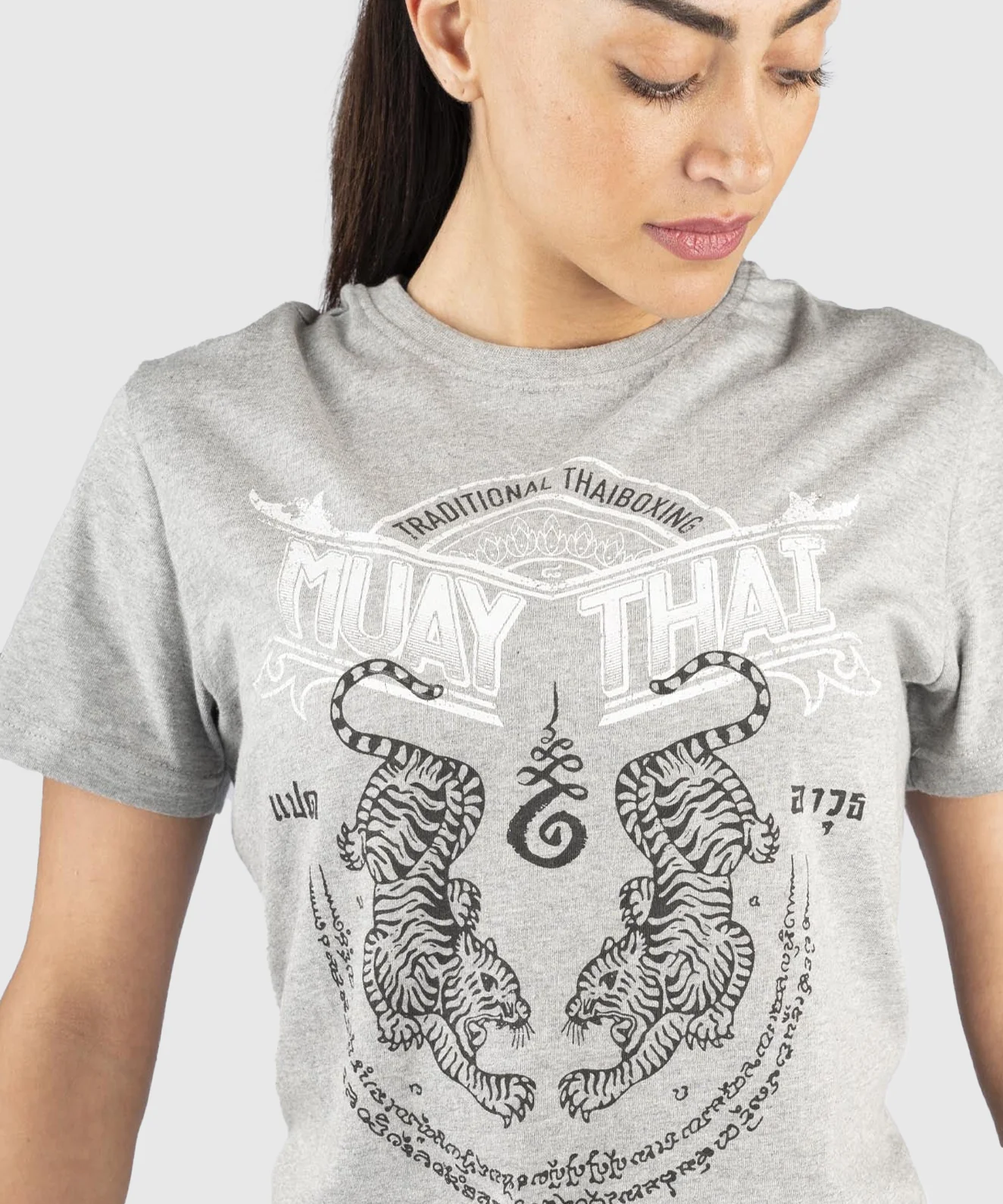 T-shirt 8 Weapons Sak Yant Tigers - Gris - Image 6