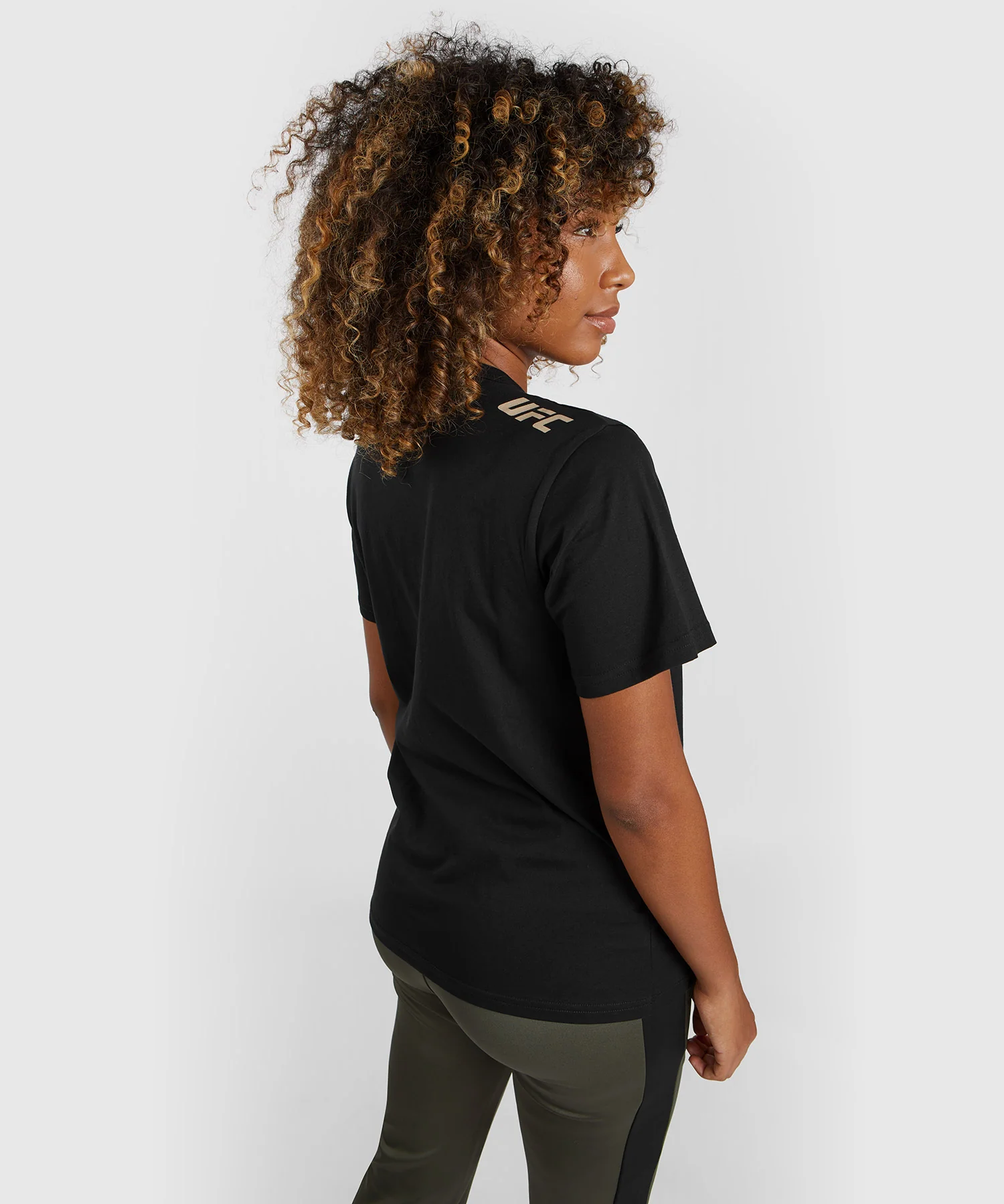 T-shirt à manches courtes en coton pour Femmes UFC Adrenaline by Venum Fight Week - Noir - Image 2