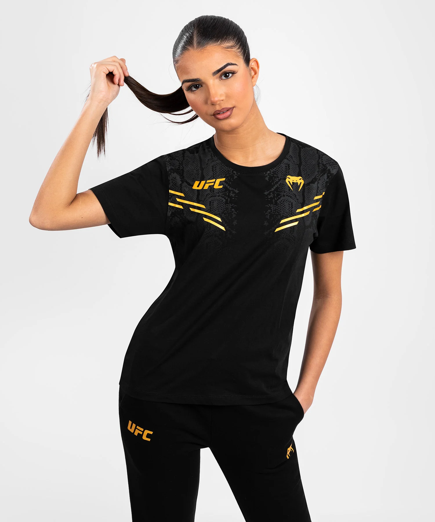 T-shirt à manches courtes pour Femmes UFC Adrenaline by Venum Replica - Champion