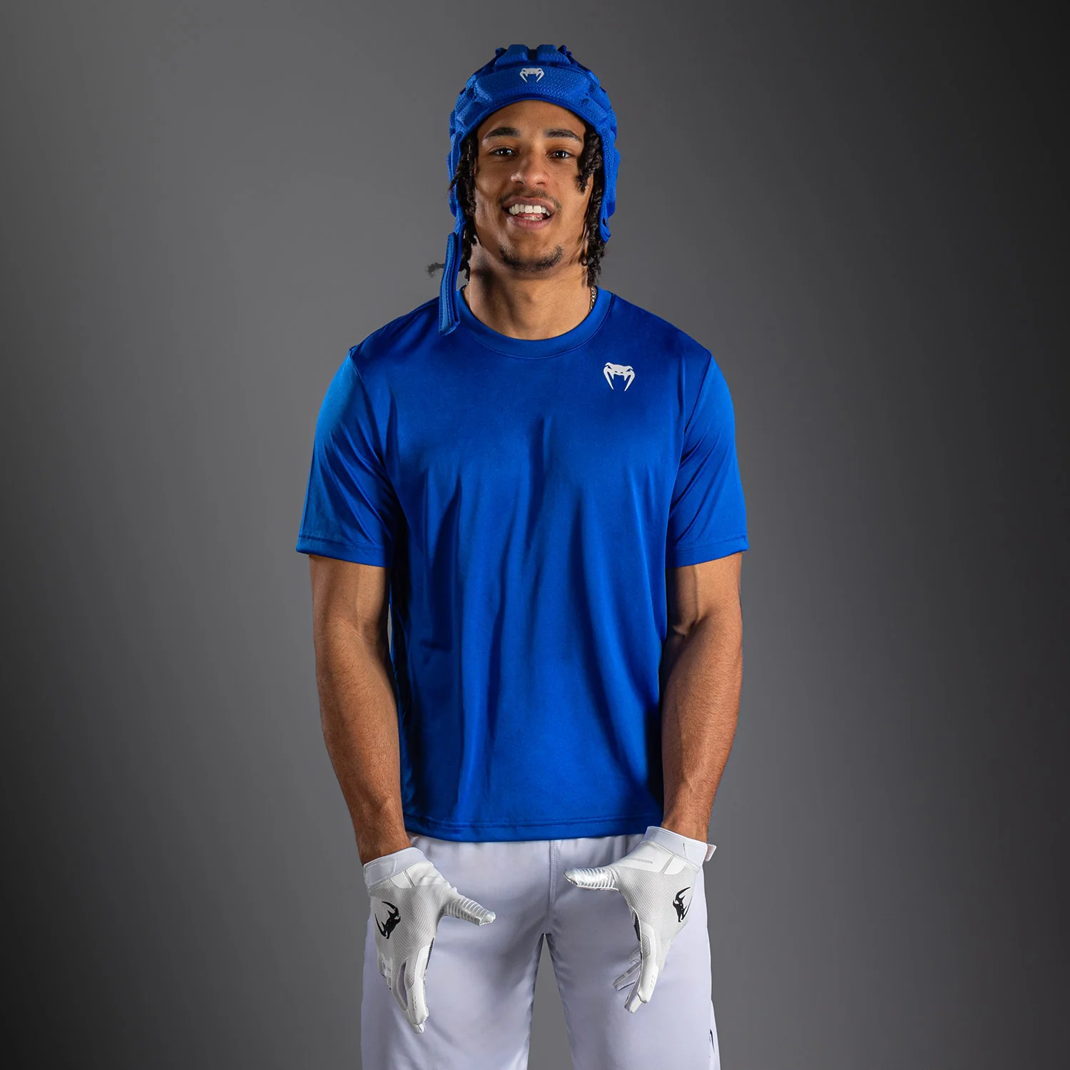 T-shirt à manches Courtes Venum Lineup Performance - Bleu Royal/Blanc
