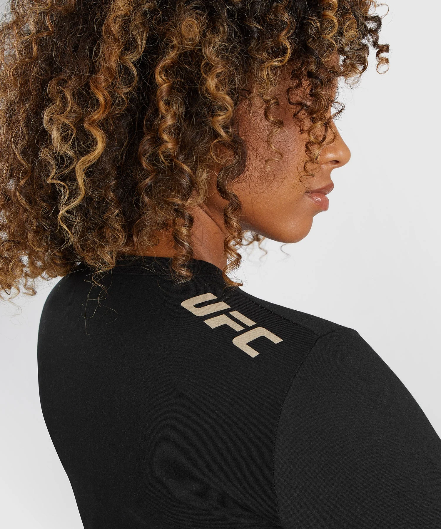 T-shirt à manches longues en coton pour Femmes UFC Adrenaline by Venum Fight Week - Noir - Image 5
