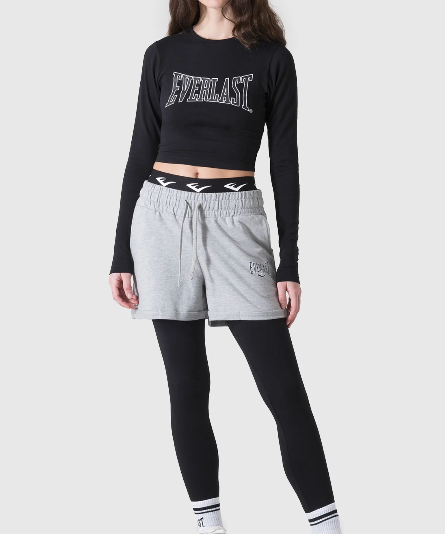 T-shirt À Manches Longues Pour Femmes Everlast - Noir - Image 3