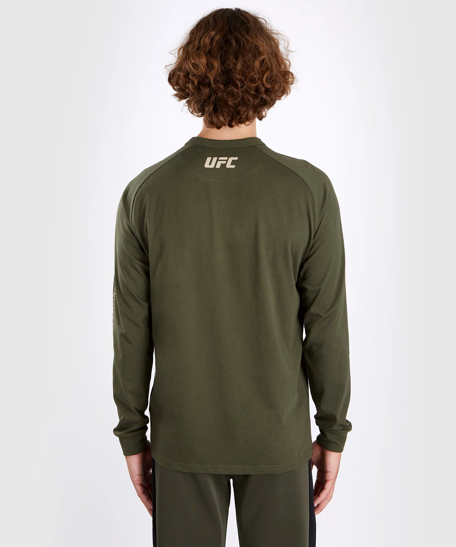 T-shirt à manches longues pour Hommes UFC Adrenaline by Venum Fight Week - Khaki - Image 4